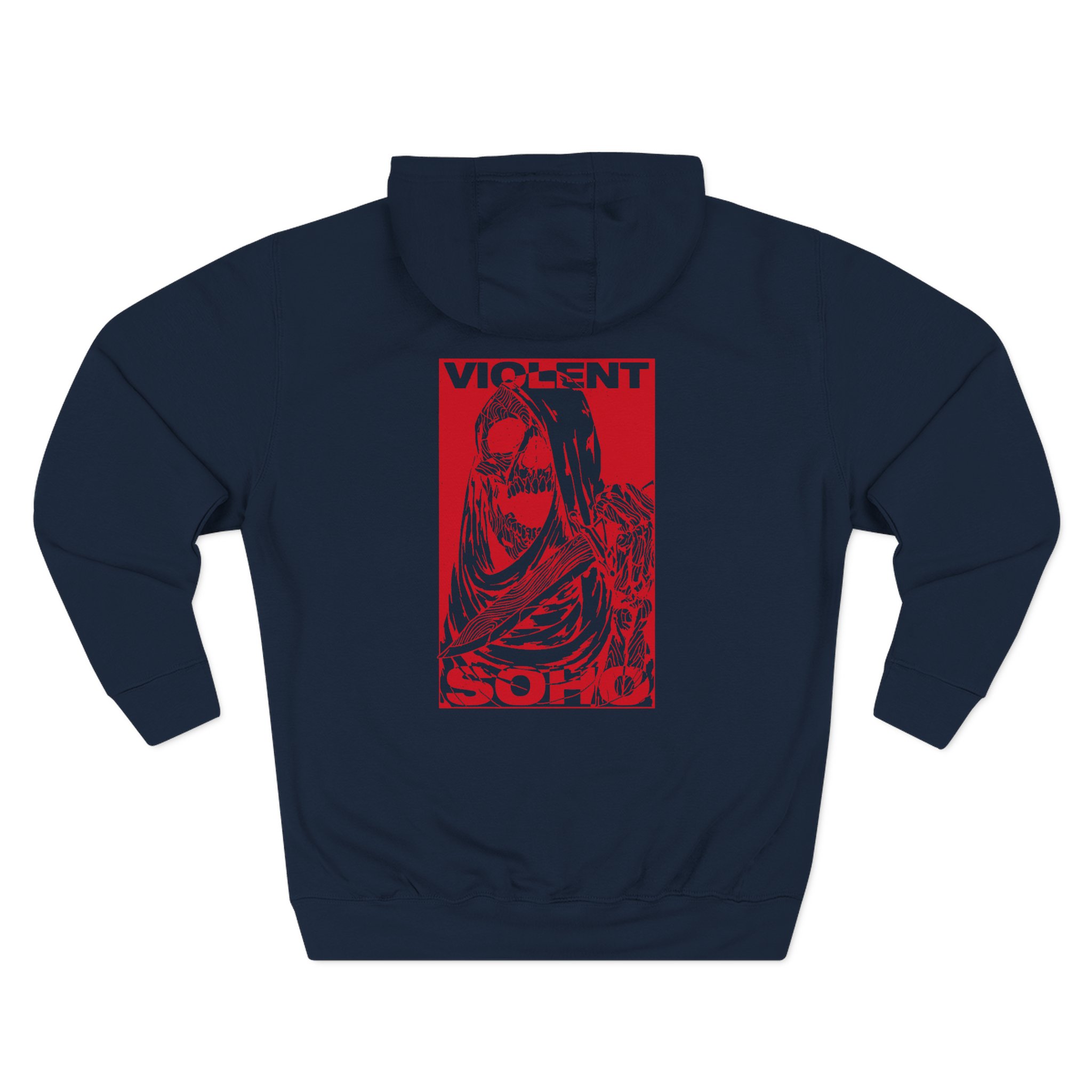 Violent Soho Skull Three-Panel Fleece Hoodie - Image 18