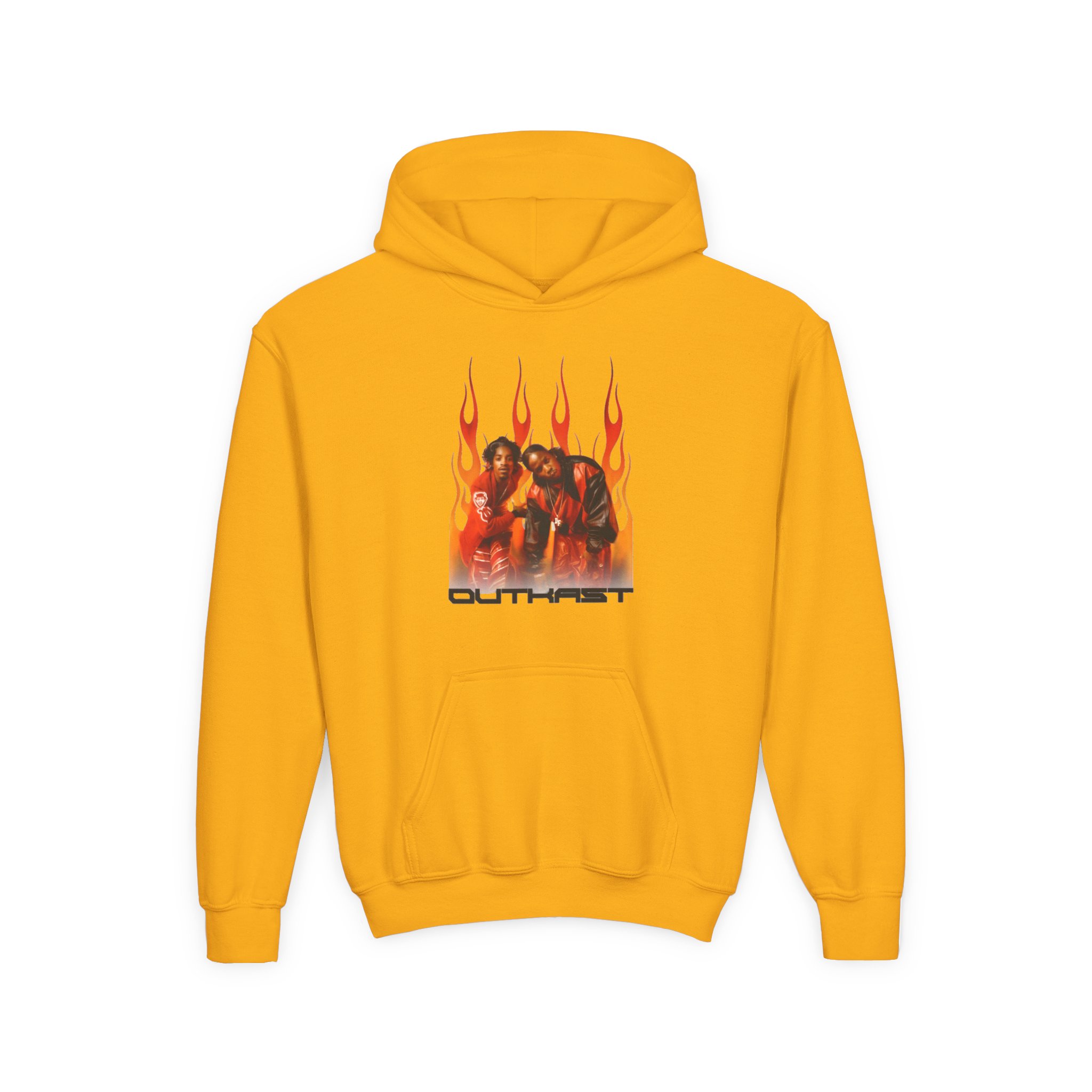 Youth Outkast Flames Heavy Blend Hooded Sweatshirt - Image 5