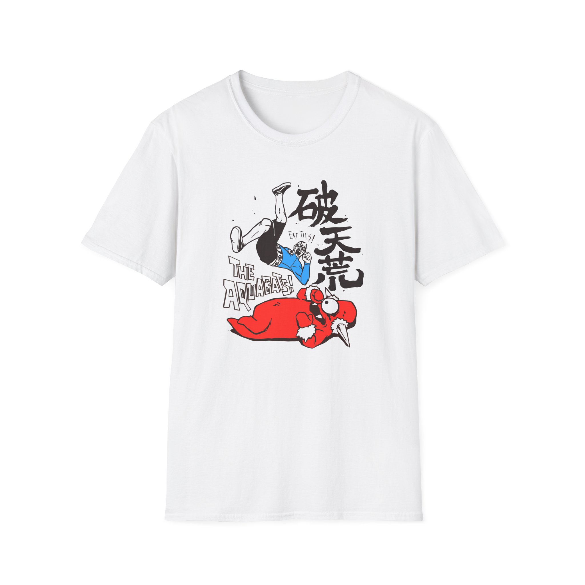 The Aquabats Elbow Drop! Archive Unisex Softstyle T-Shirt - Image 3