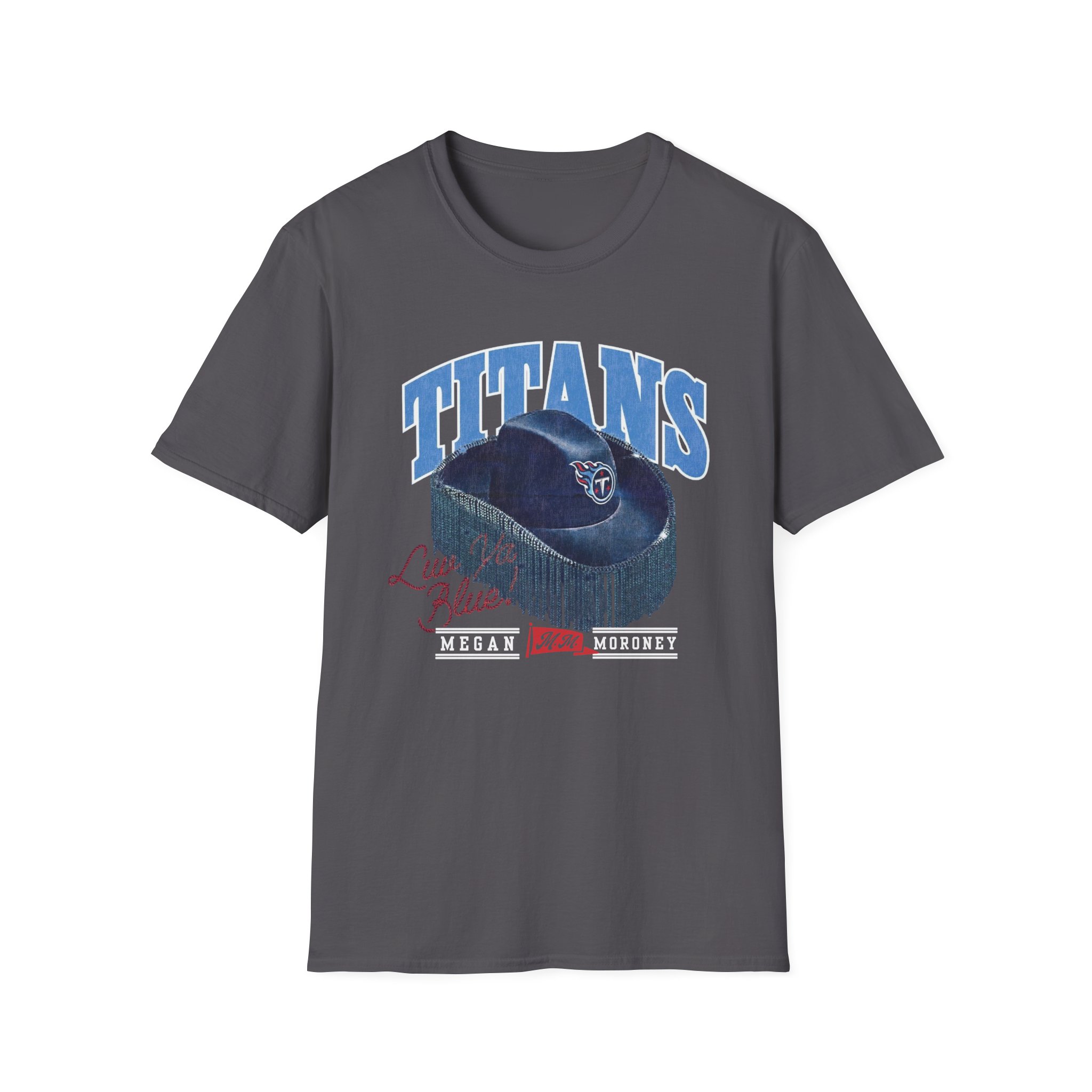 Megan Moroney Titans Cowgirl Hat Unisex Softstyle T-Shirt - Image 7