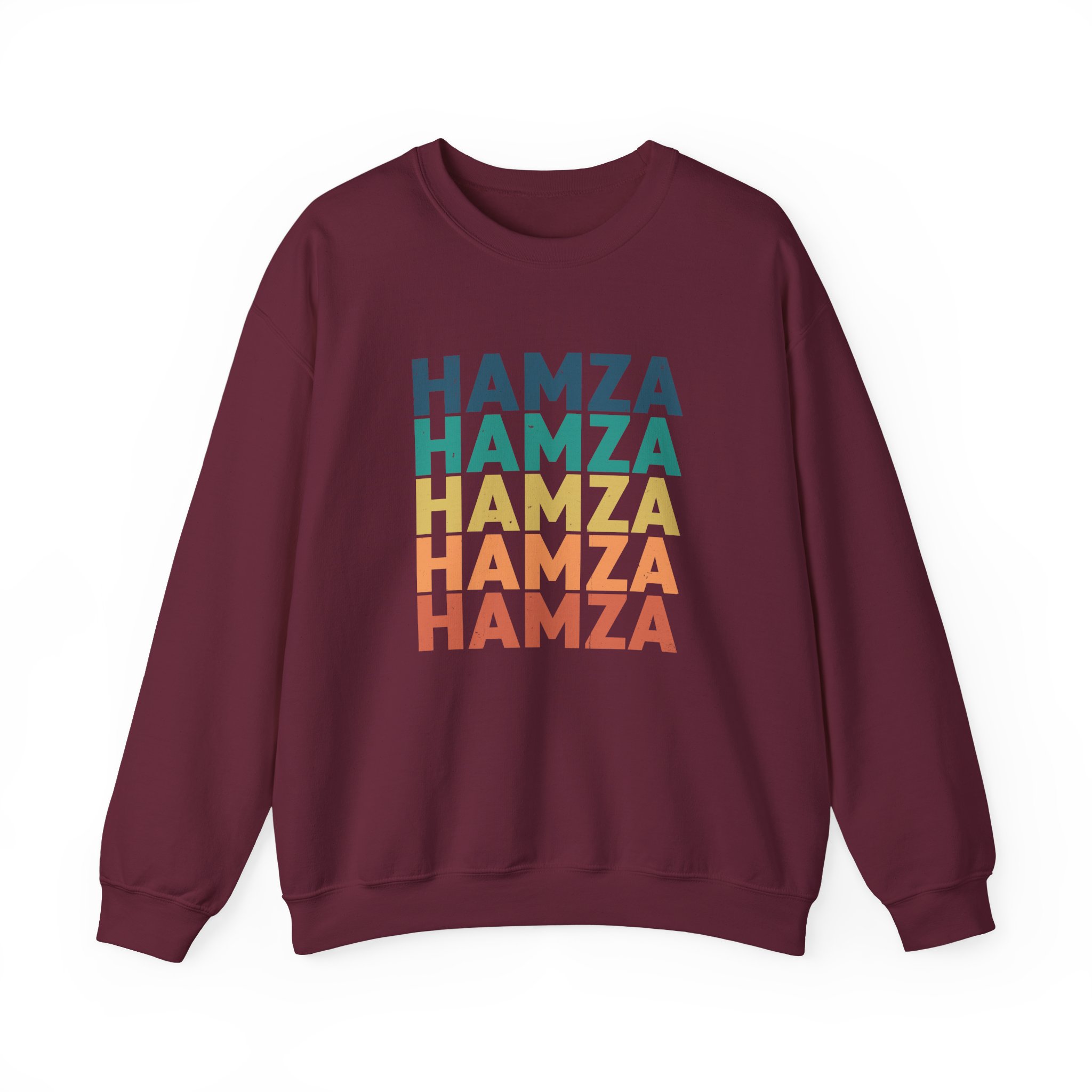 Hamza Name Unisex Heavy Blend™ Crewneck Sweatshirt - Image 7