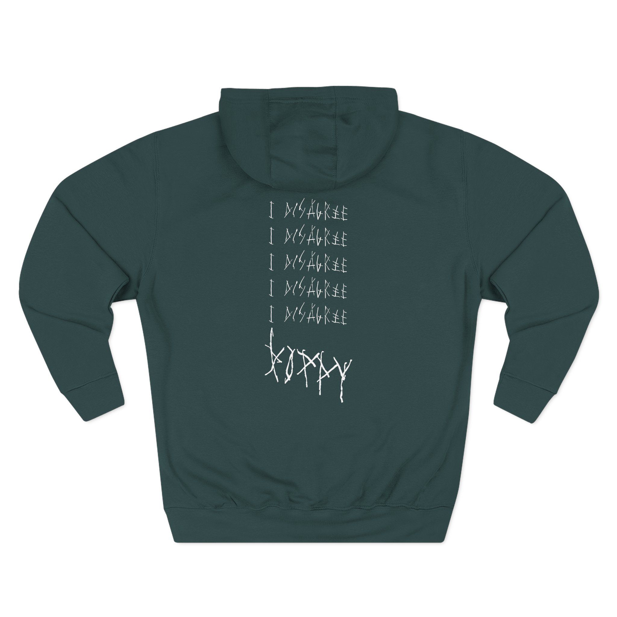 Poppy I Disagree' Album Artwork Three-Panel Fleece Hoodie - Image 6