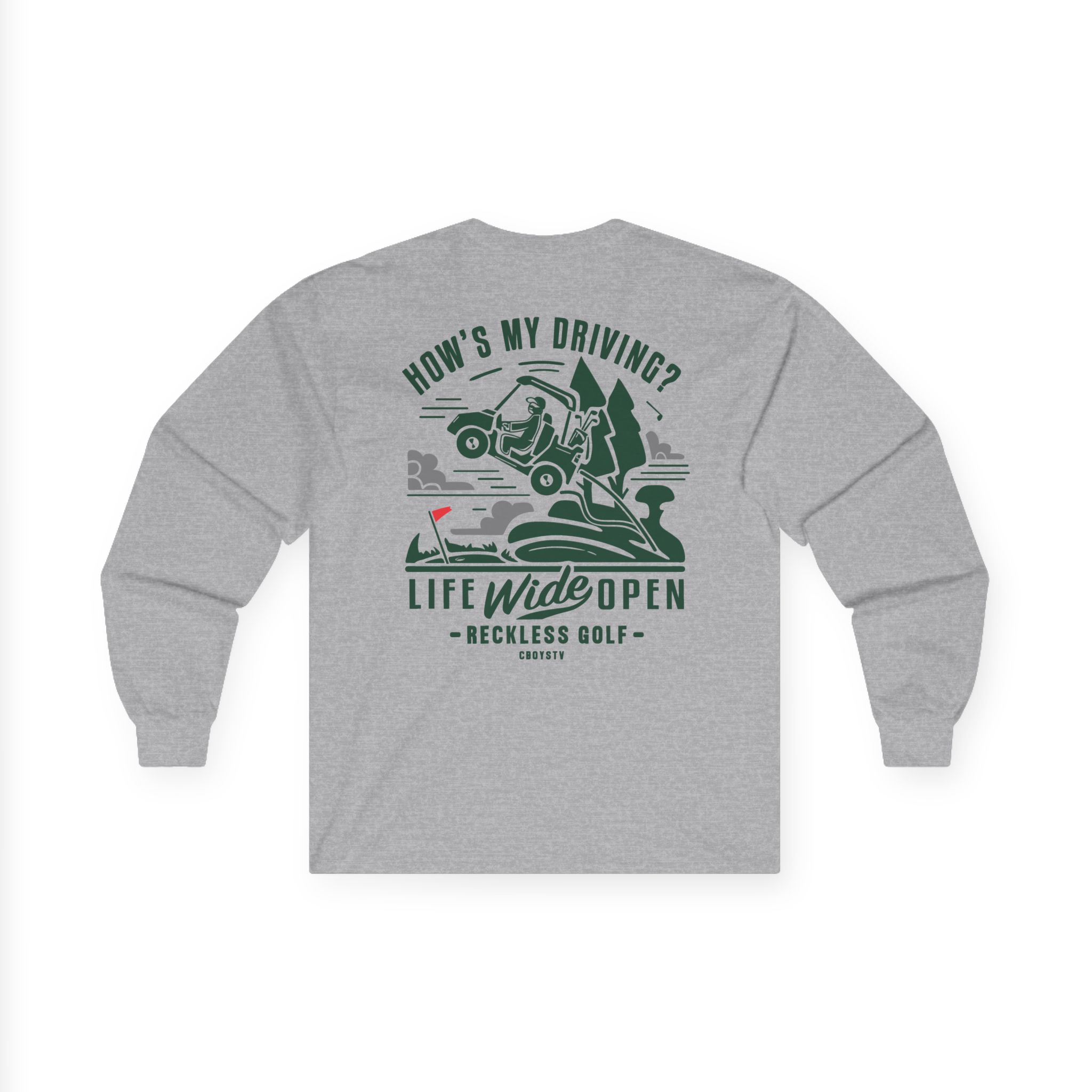 Cboystv How's My Driving Unisex Ultra Cotton Long Sleeve Tee - Image 6