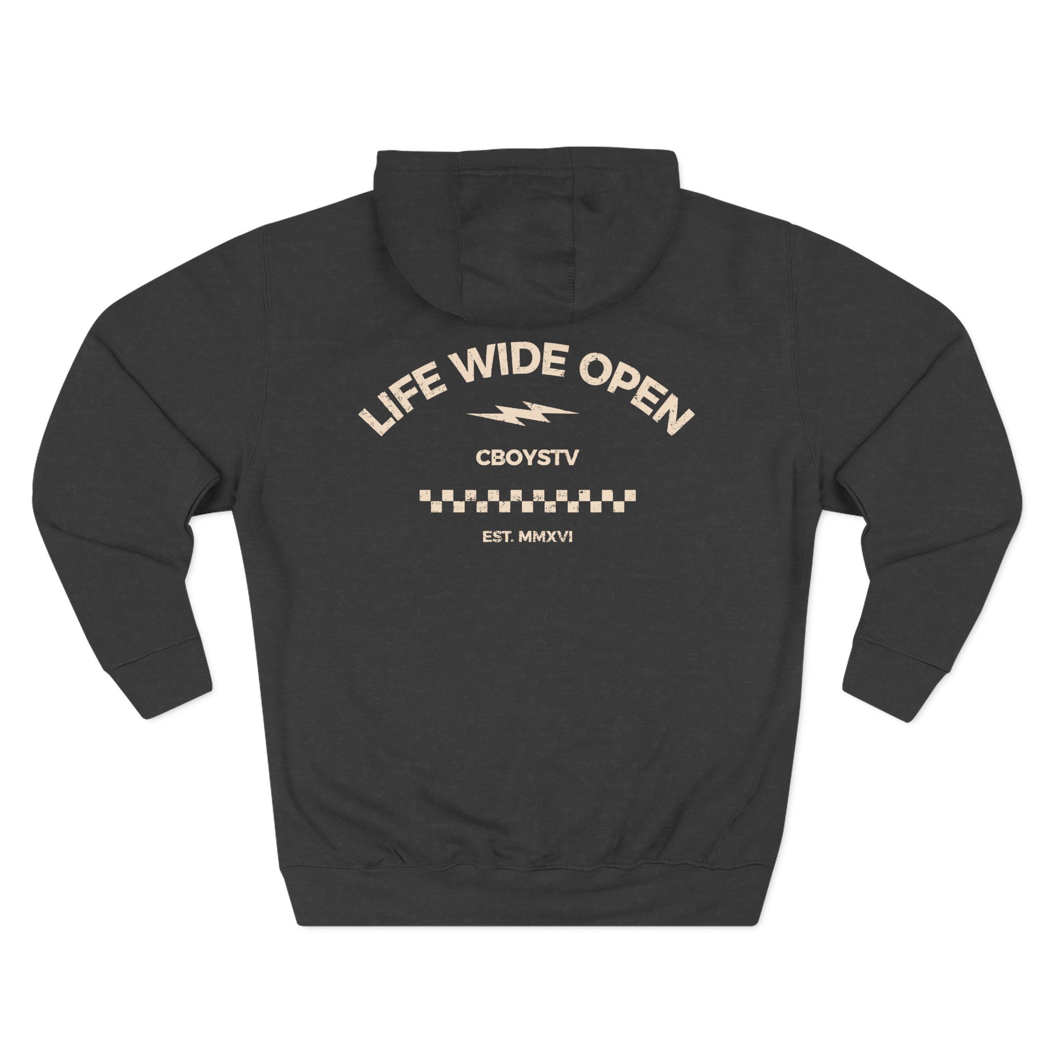 Cboystv Checkered Tournament Three-Panel Fleece Hoodie - Image 4