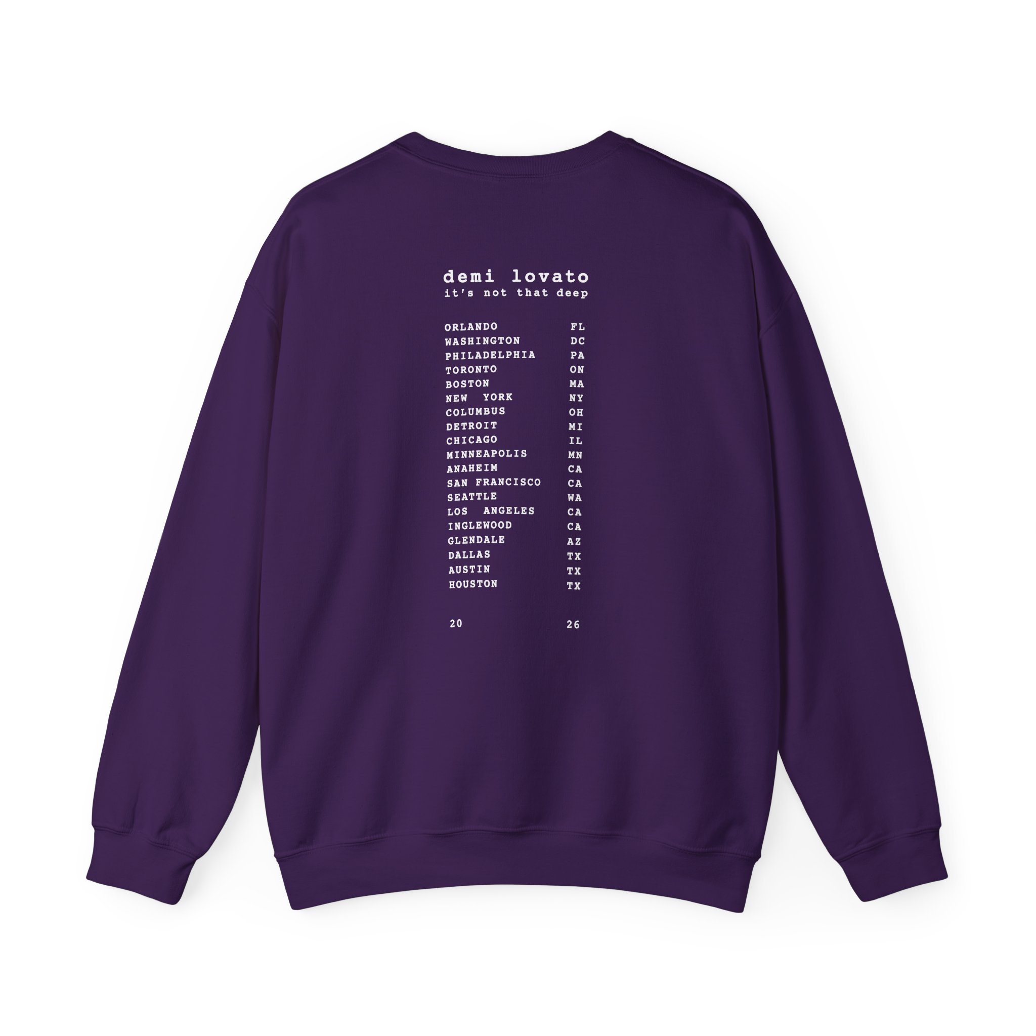 D L It’s Not That Deep Tour Unisex Heavy Blend™ Crewneck Sweatshirt - Image 12
