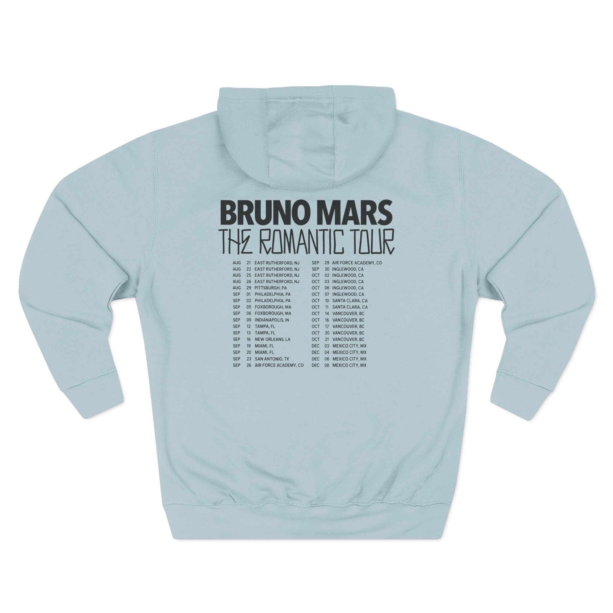 Bruno Mars the Romantic Tour Three-Panel Fleece Hoodie - Image 10