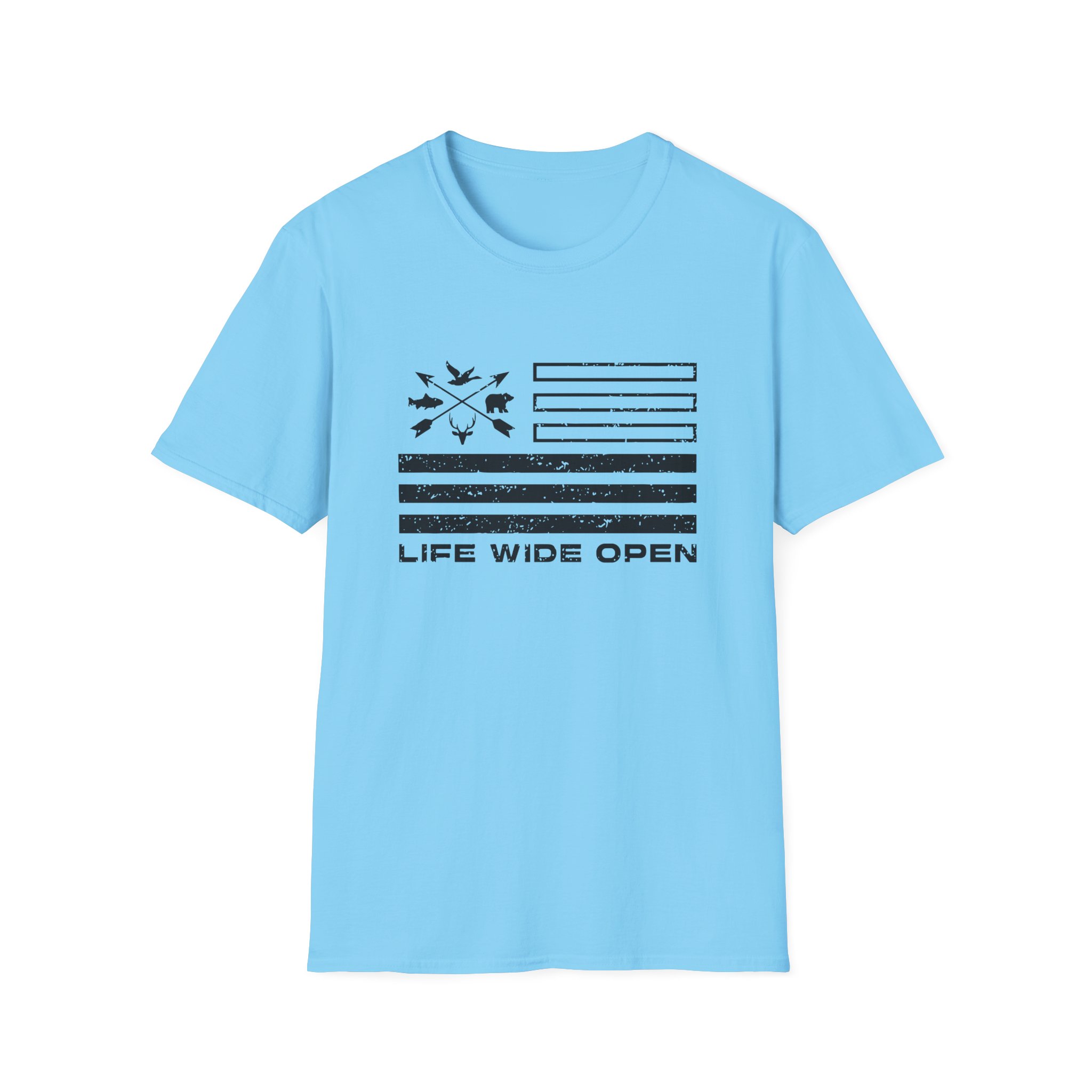 Cboystv Freedom Outdoors Unisex Softstyle T-Shirt - Image 21
