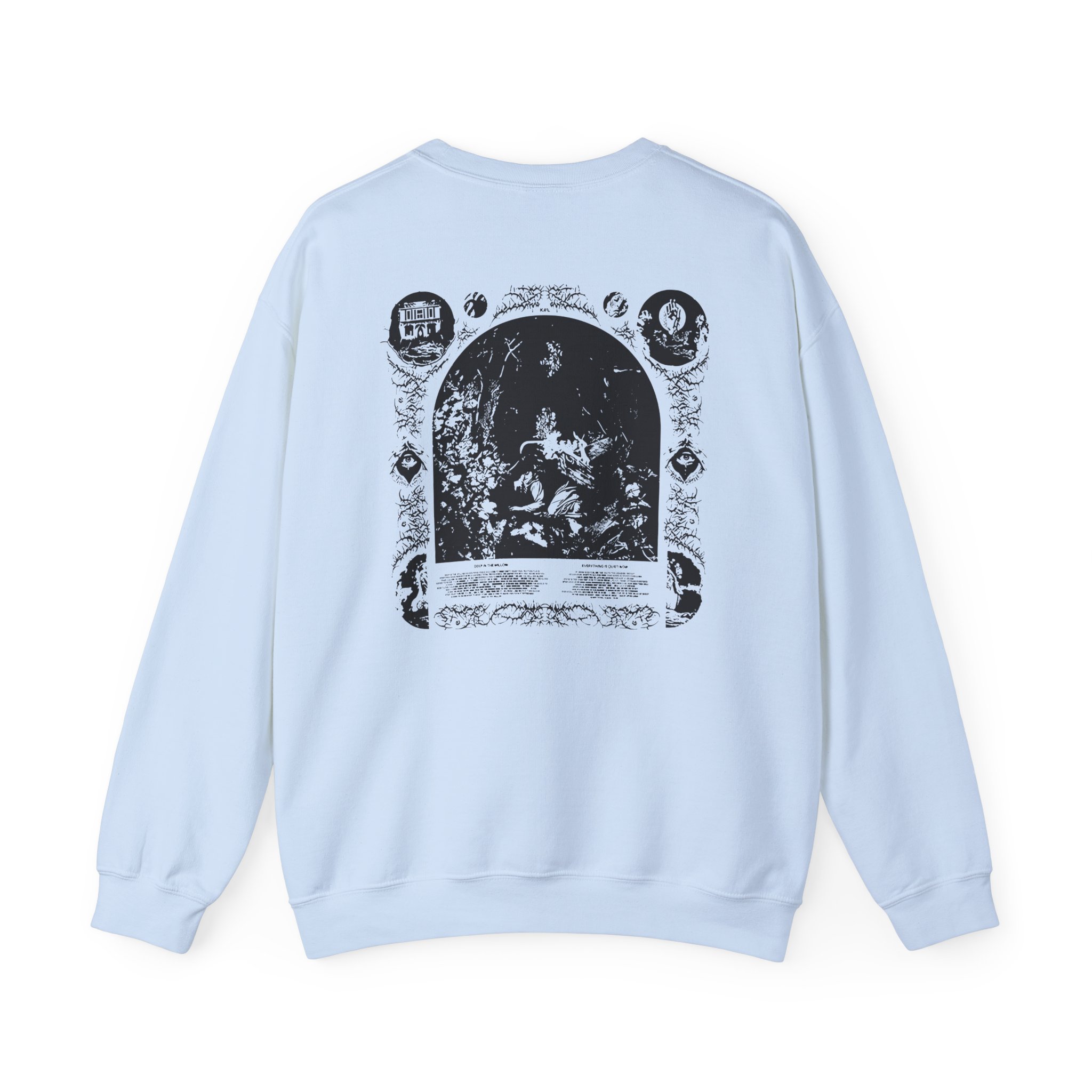 Knocked Loose Quiet Now Unisex Heavy Blend™ Crewneck Sweatshirt - Image 8