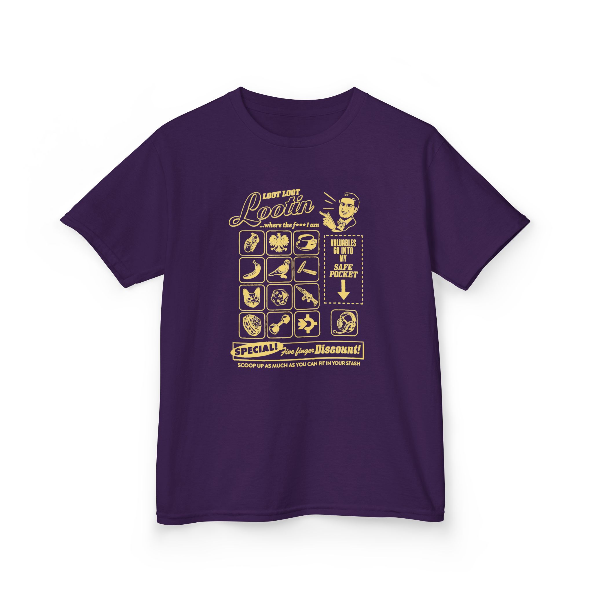Shroud Loot Loot Kids Heavy Cotton™ Tee - Image 9