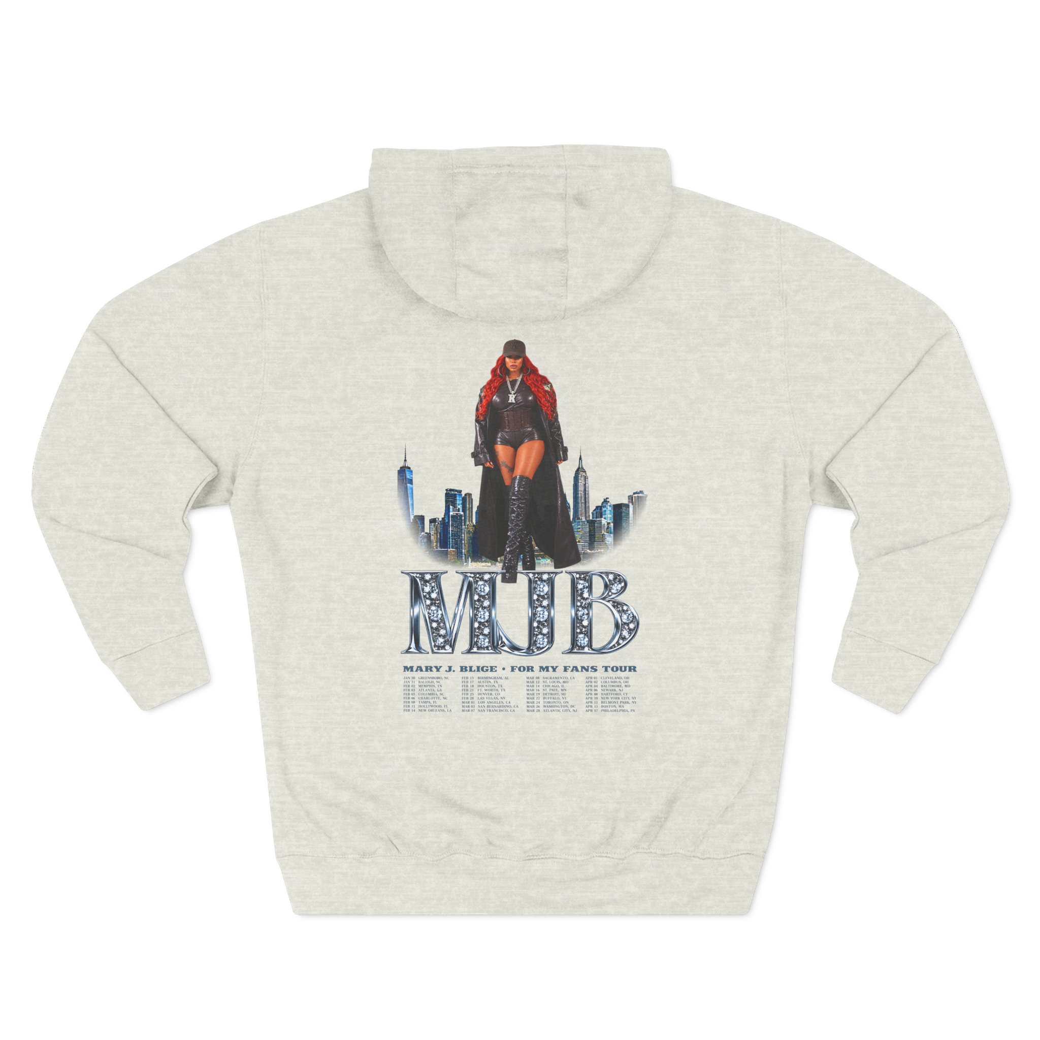 Mary J Blige Diamonds Three-panel Fleece Hoodie - Image 12
