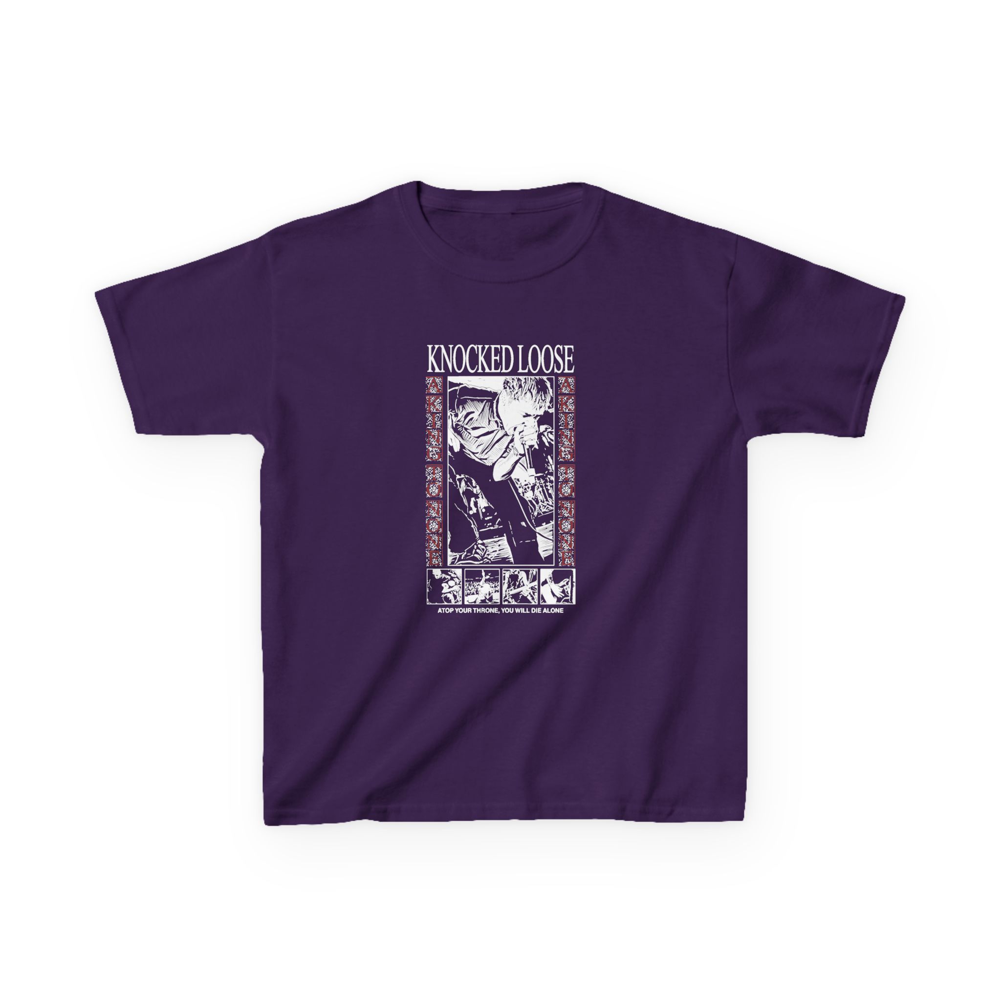 Knocked Loose Atop Your Throne Kids Heavy Cotton™ Tee - Image 13