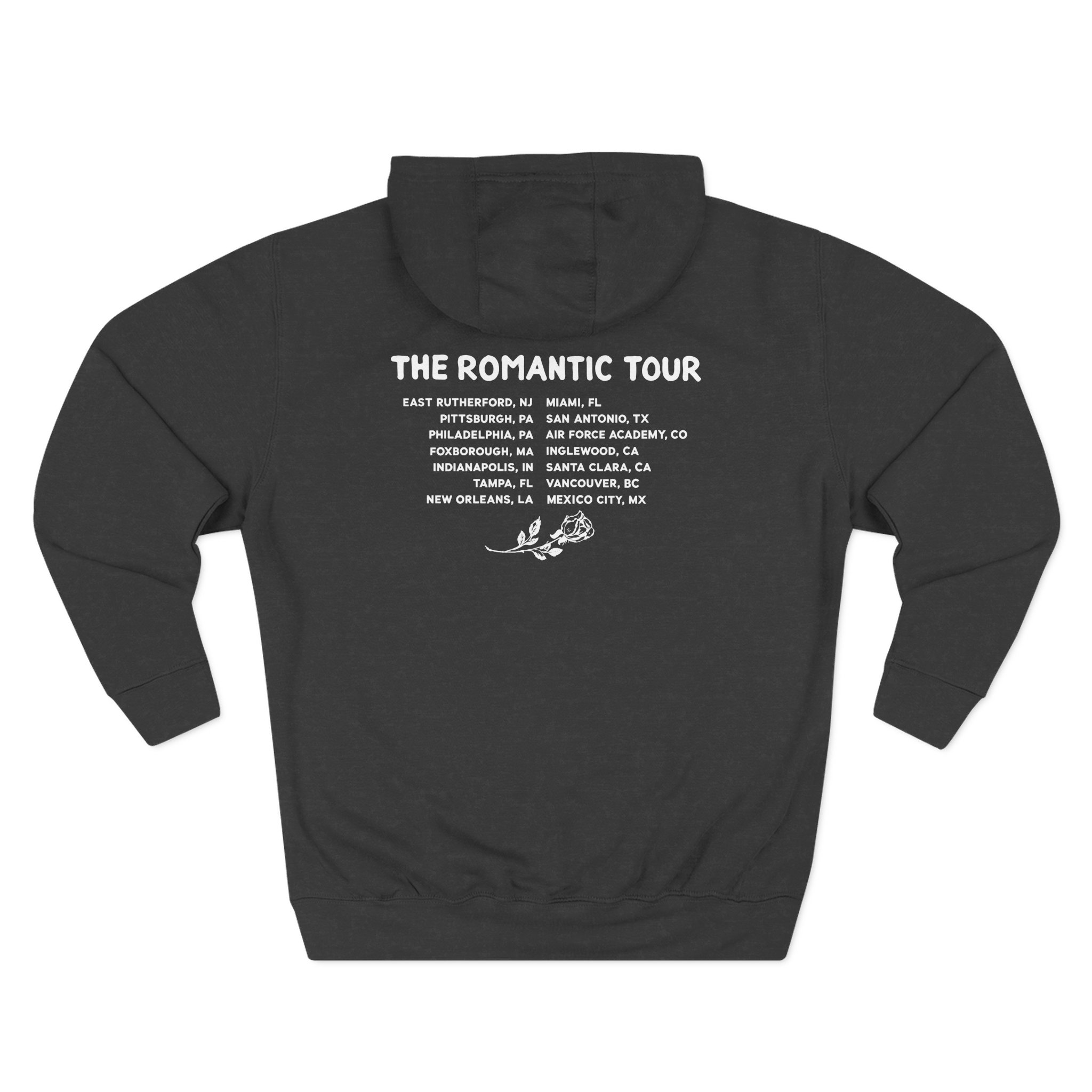 Bruno Mars the Romantic Tour Three-Panel Fleece Hoodie - Image 6