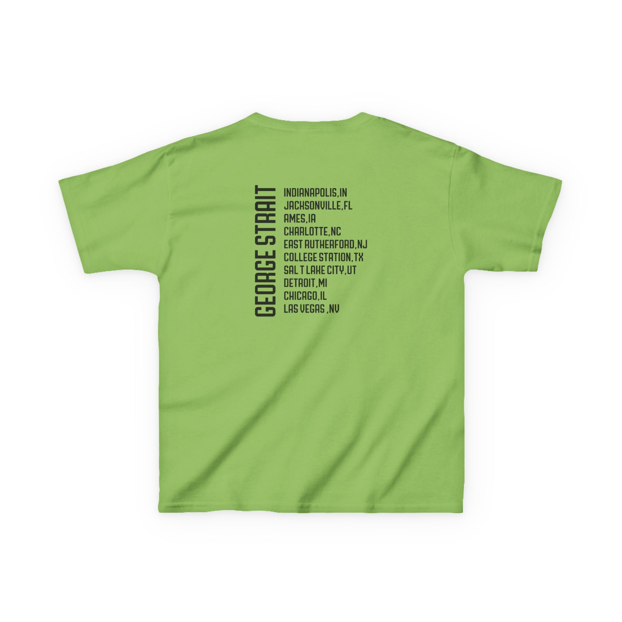 Kids George Strait Heather Denim Silhouette Heavy Cotton™ Tee - Image 12