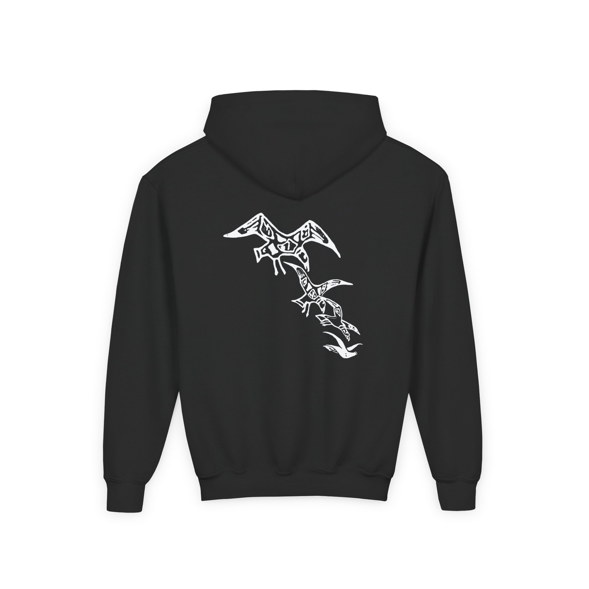 A Flock of Seagulls I Ran Tour Youth Heavy Blend Hooded Sweatshirt - Image 2