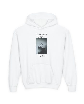 John Legend Darkness Portrait Youth Heavy Blend Hooded Sweatshirt