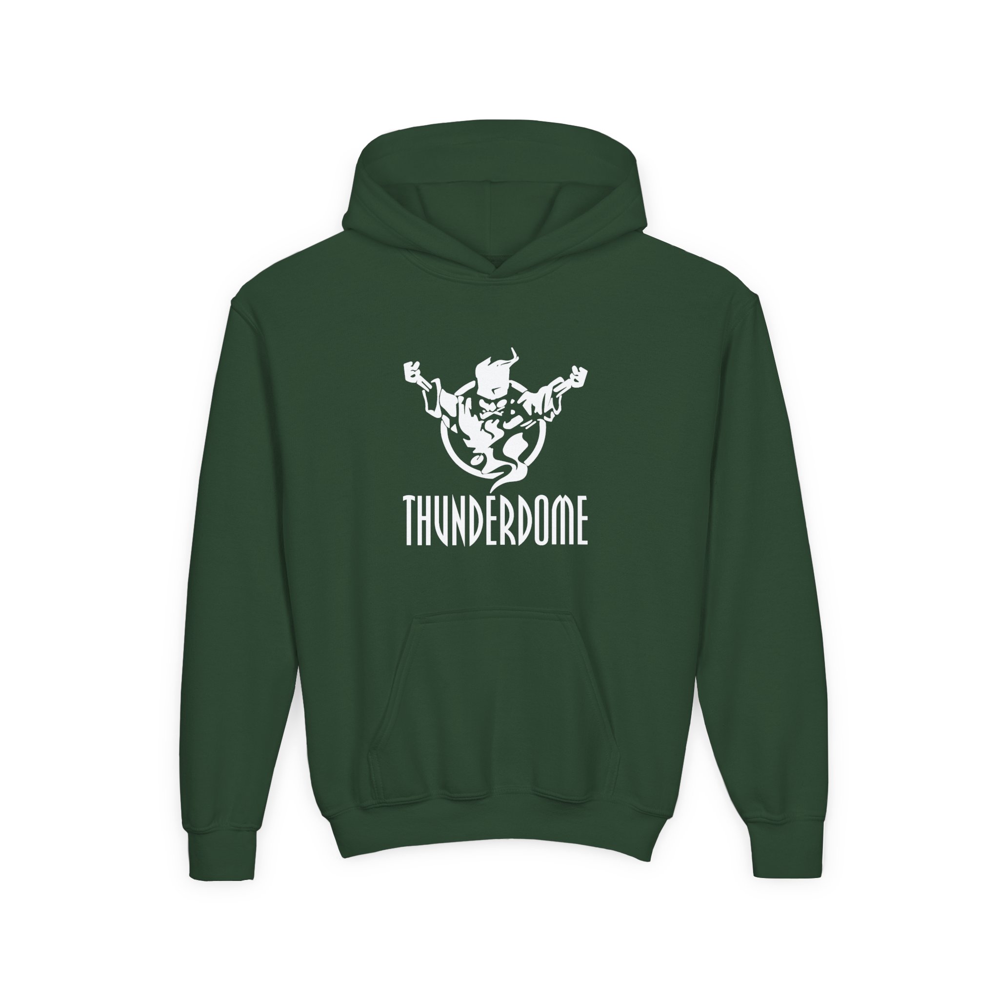 Thunderdome Logo Youth Heavy Blend Hooded Sweatshirt - Image 5