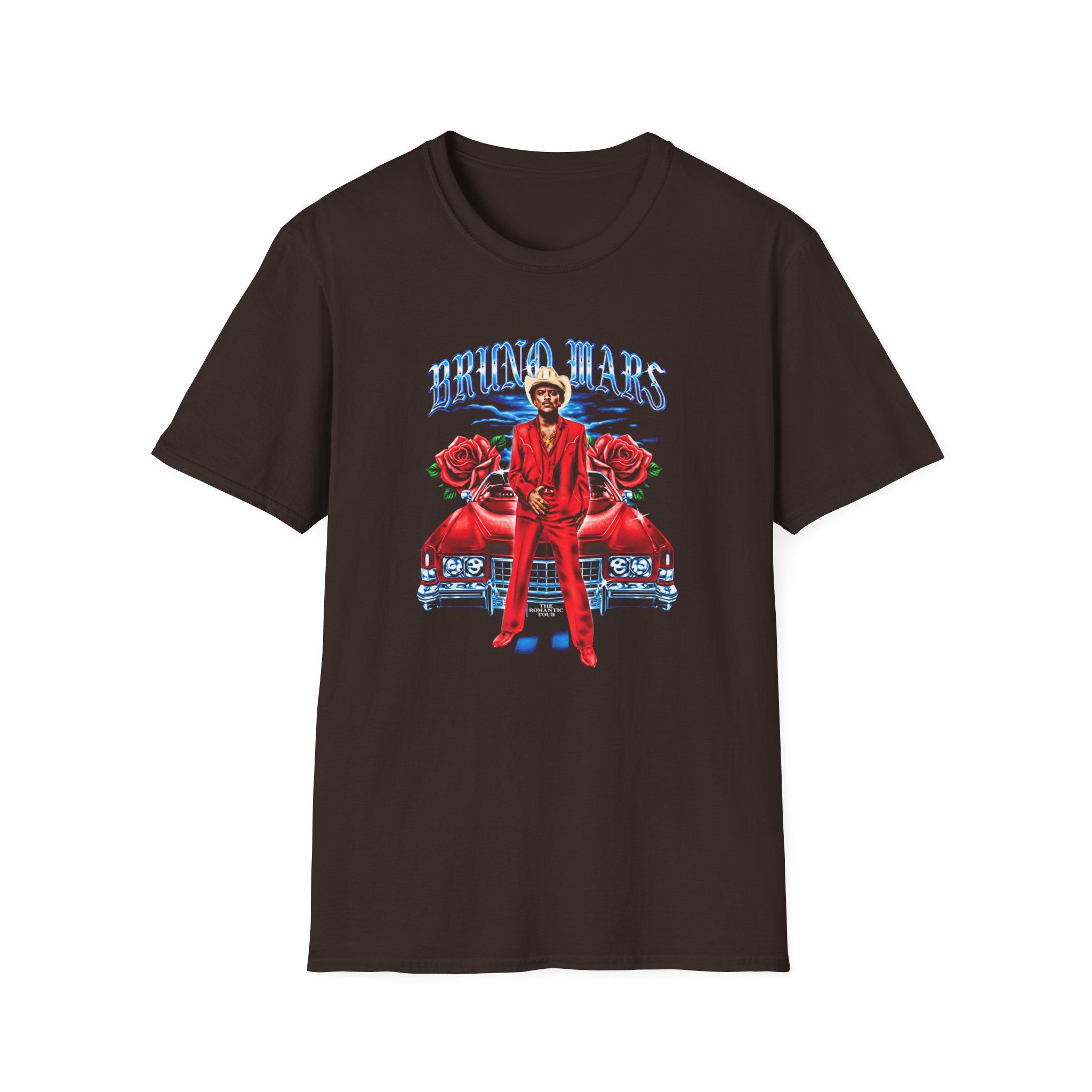 Bruno Mars Tampa the Romantic Unisex Softstyle T-Shirt - Image 3
