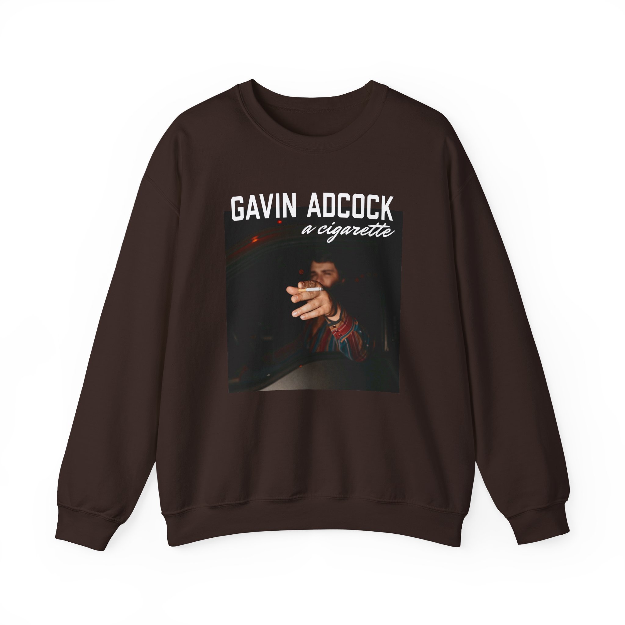 Gavin Adcock a Cigarette Black Photo Unisex Heavy Blend™ Crewneck Sweatshirt - Image 3