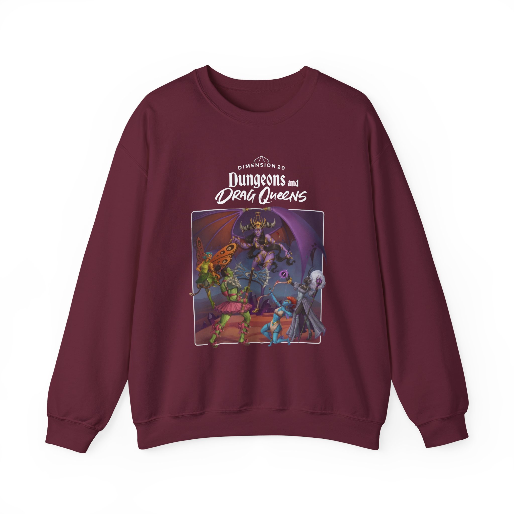Dropout Dungeons and Drag Queens Unisex Heavy Blend™ Crewneck Sweatshirt - Image 3