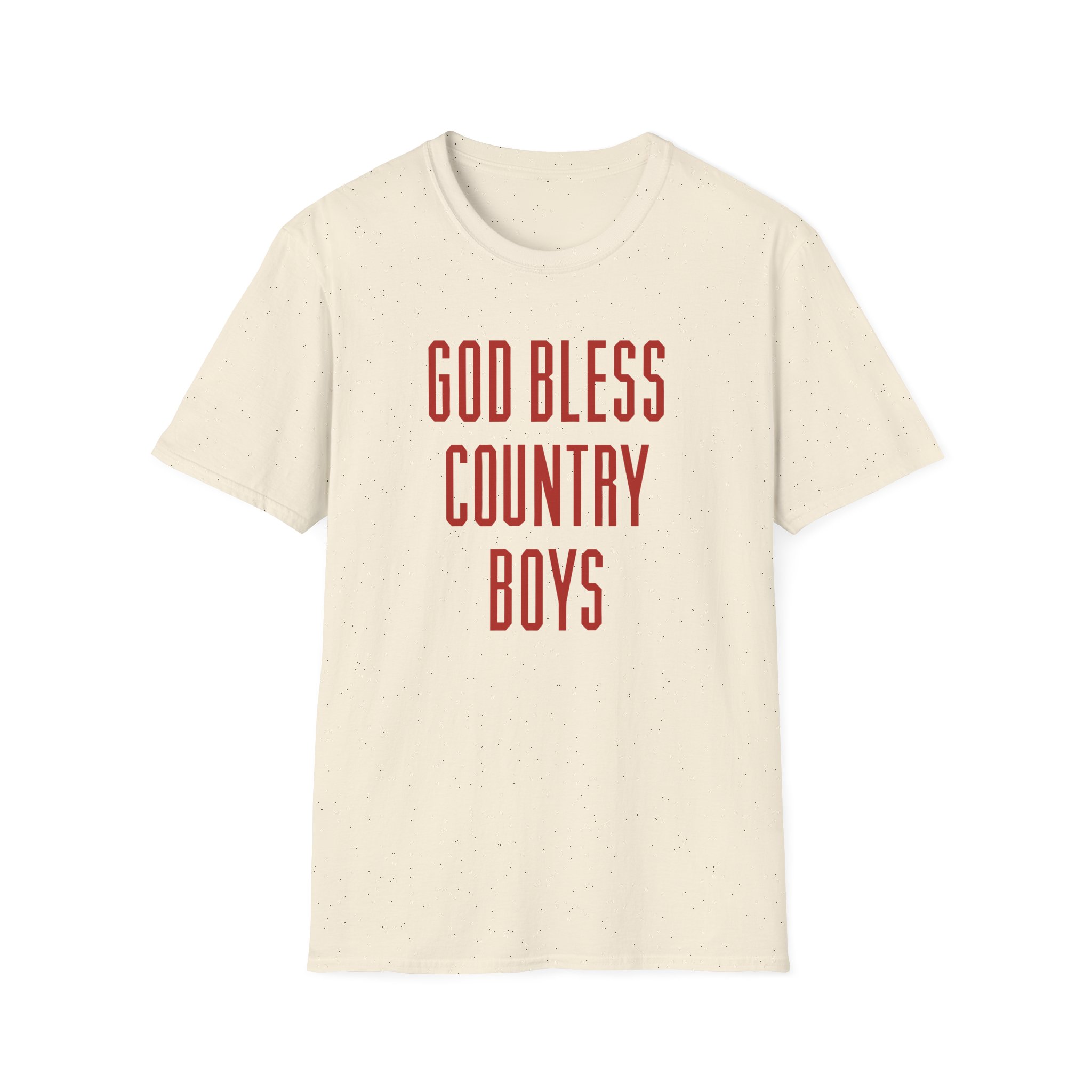 Hd God Bless Country Boys Unisex Softstyle T-Shirt - Image 9