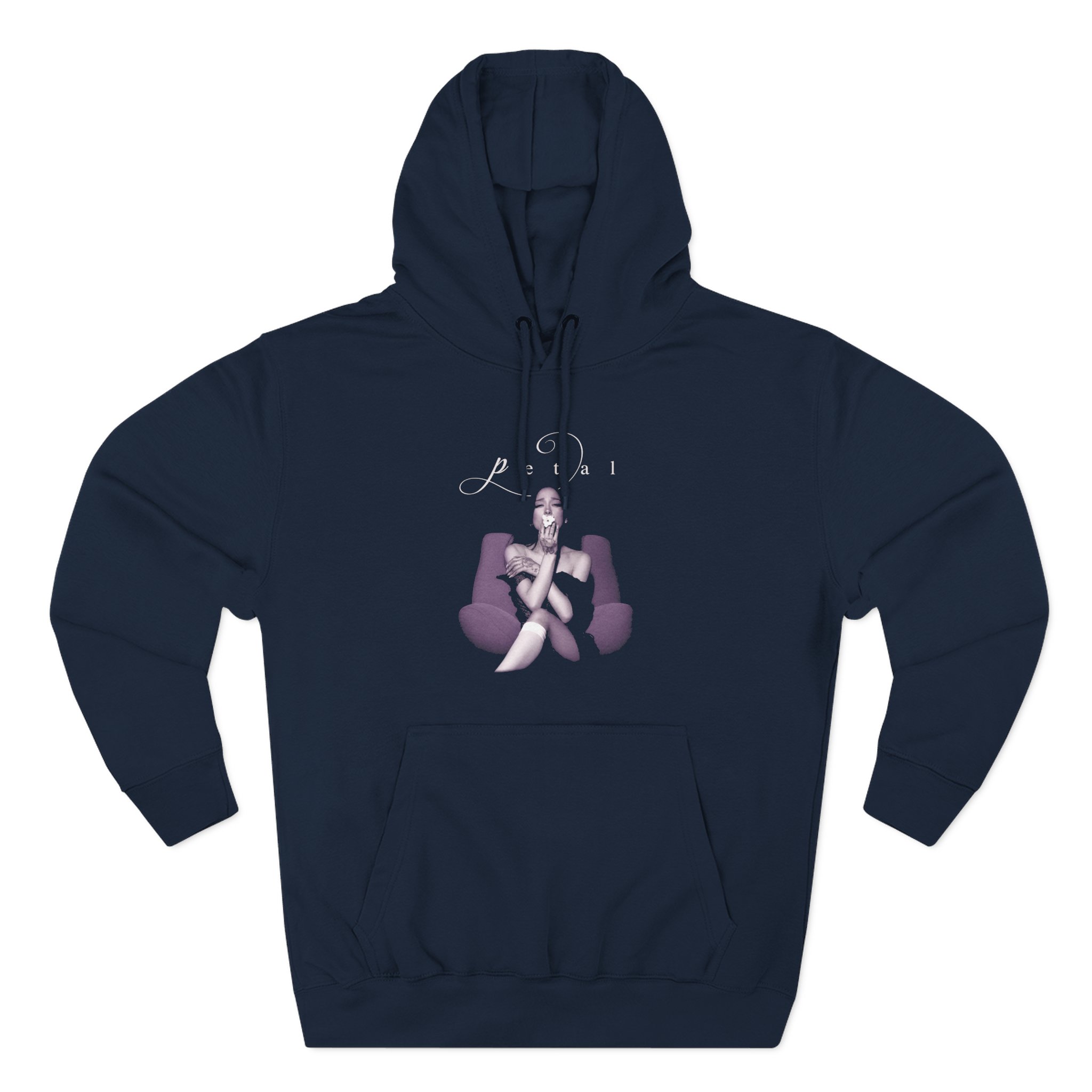 AG petal script Three-Panel Fleece Hoodie - Image 7