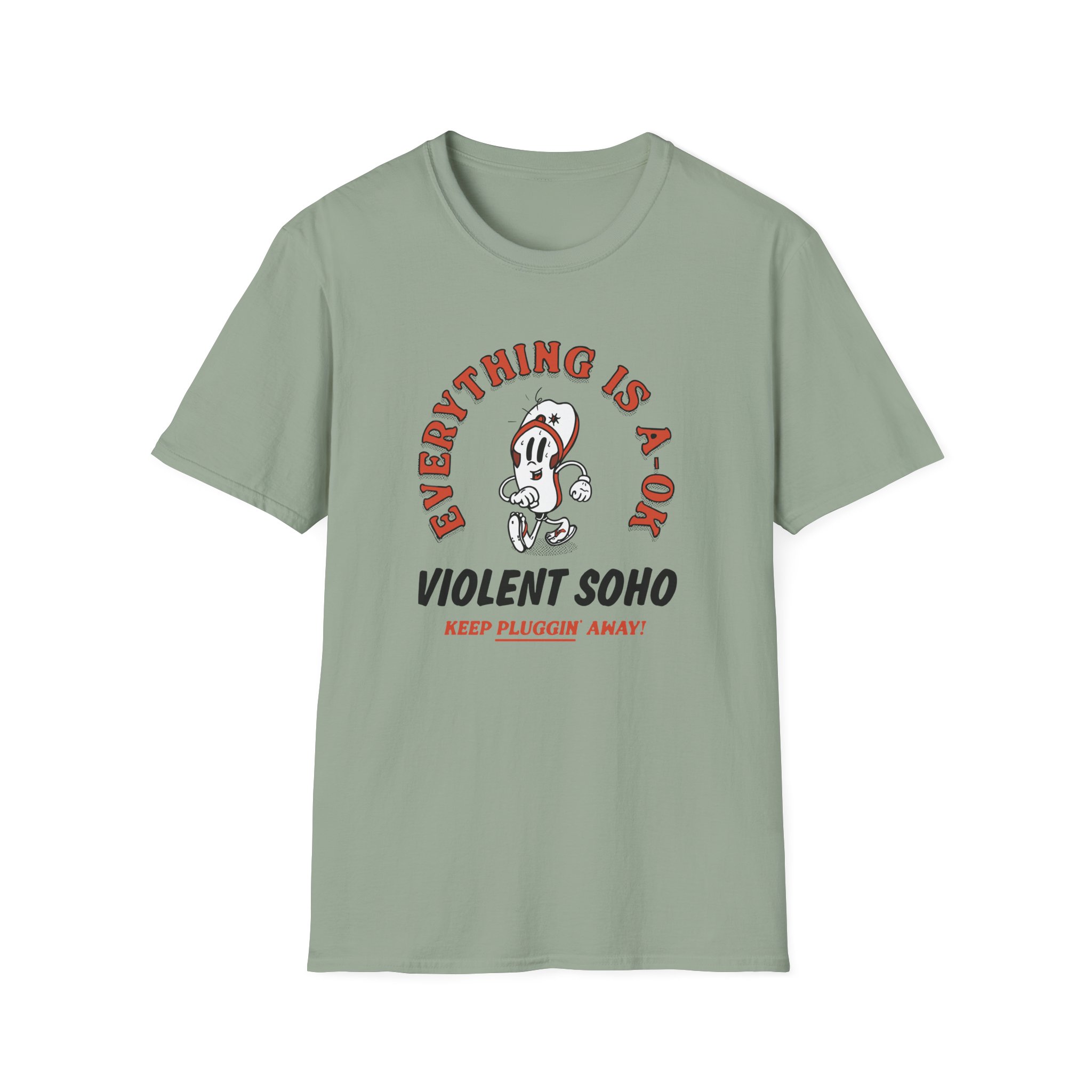 Violent Soho Keep on Pluggin Unisex Softstyle T-Shirt - Image 11