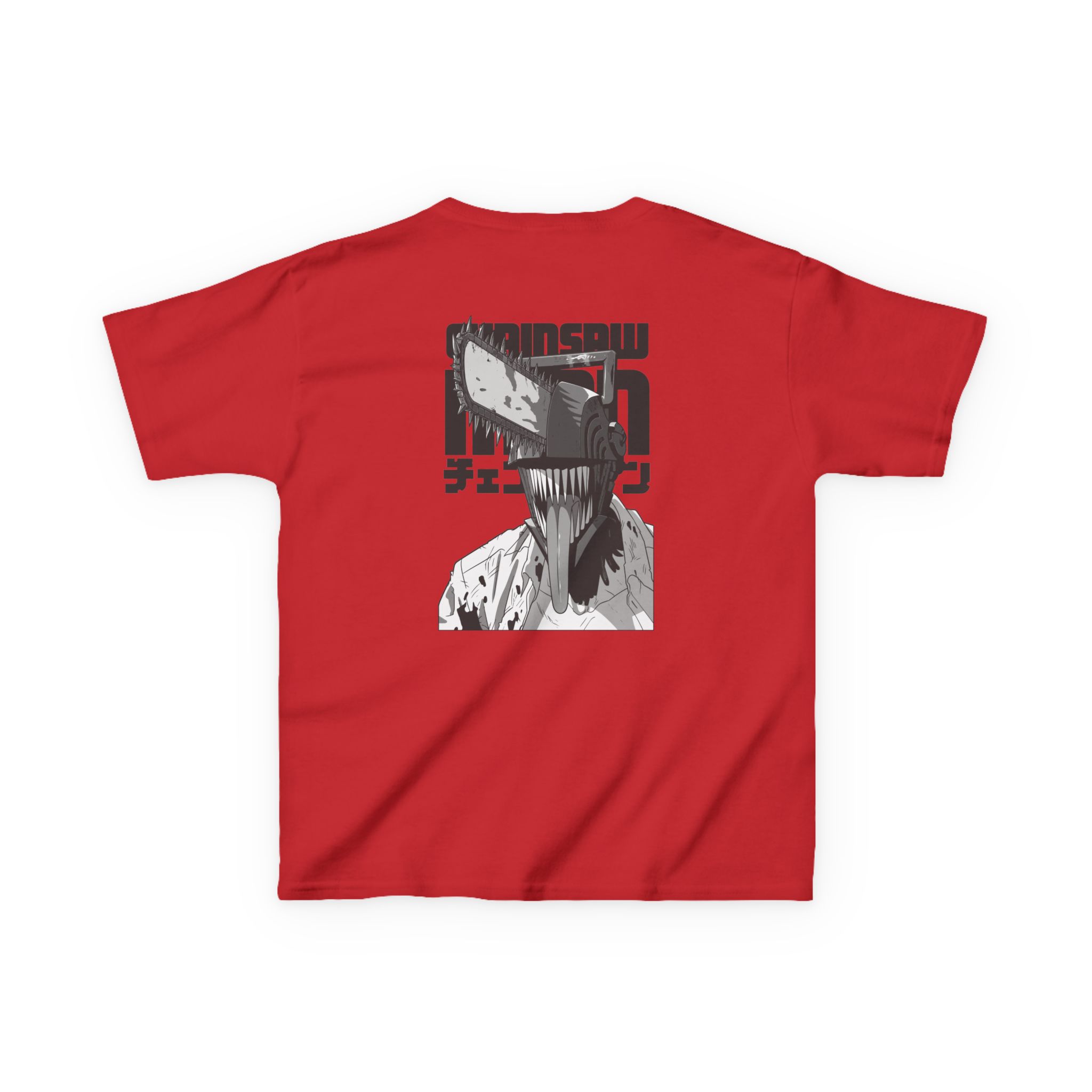 Chainsaw Man Bordeaux Smile Kids Heavy Cotton™ Tee - Image 2