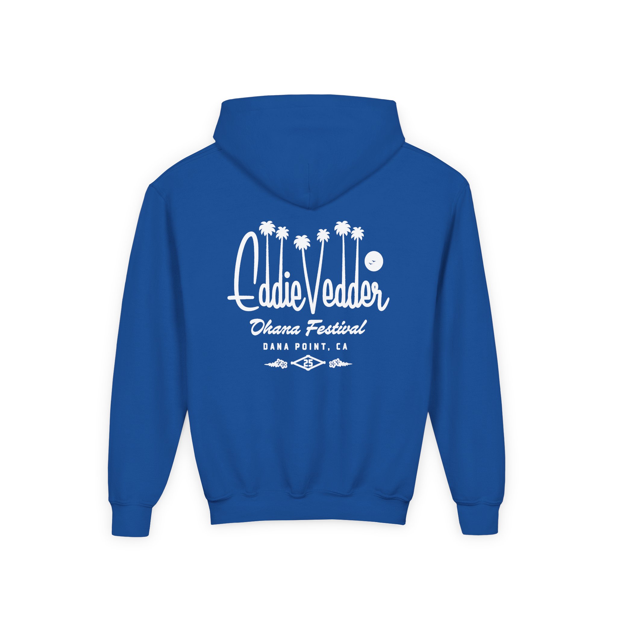 Eddie Vedder Palm Script Youth Heavy Blend Hooded Sweatshirt - Image 10