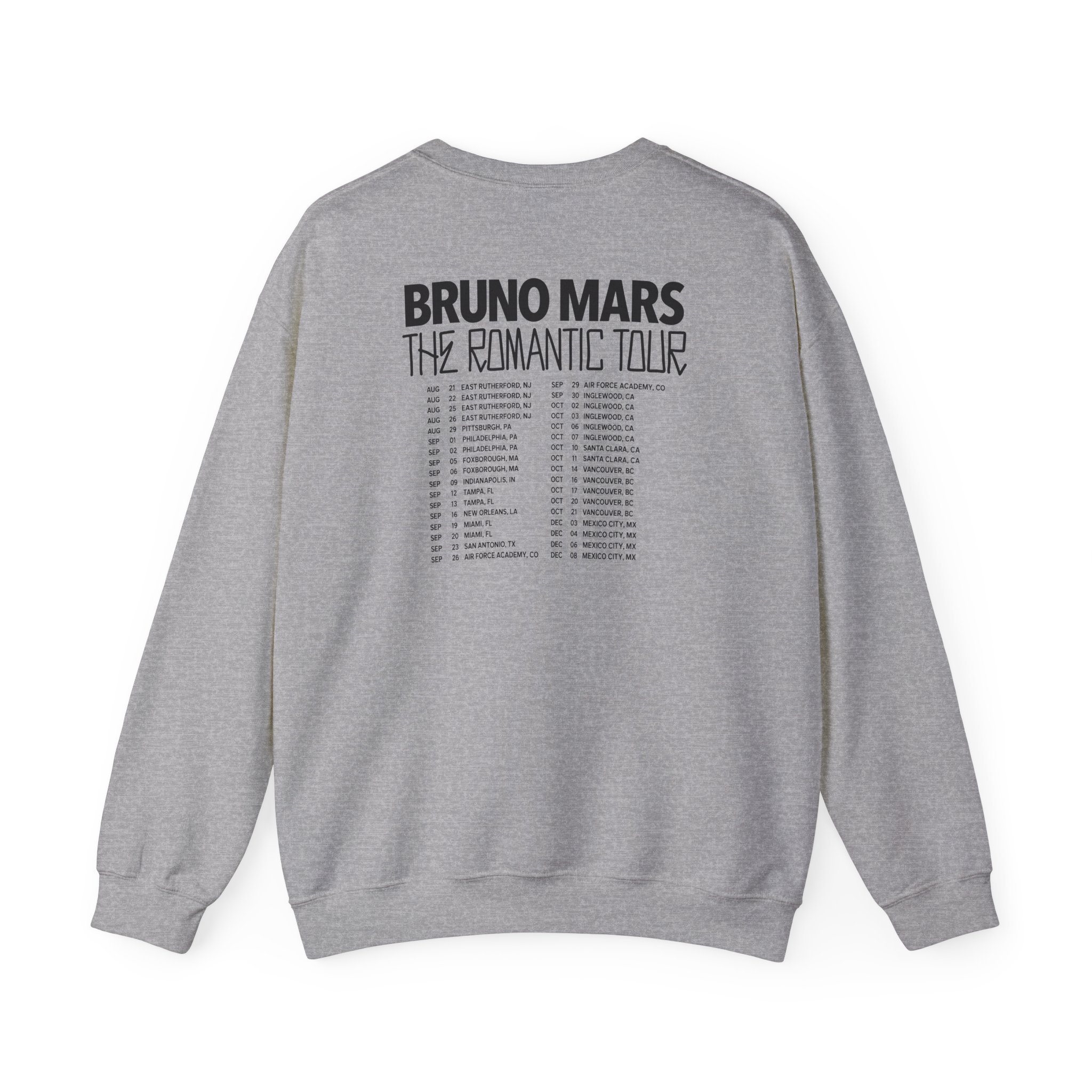 Bruno Mars the Romantic Tour Unisex Heavy Blend™ Crewneck Sweatshirt - Image 10