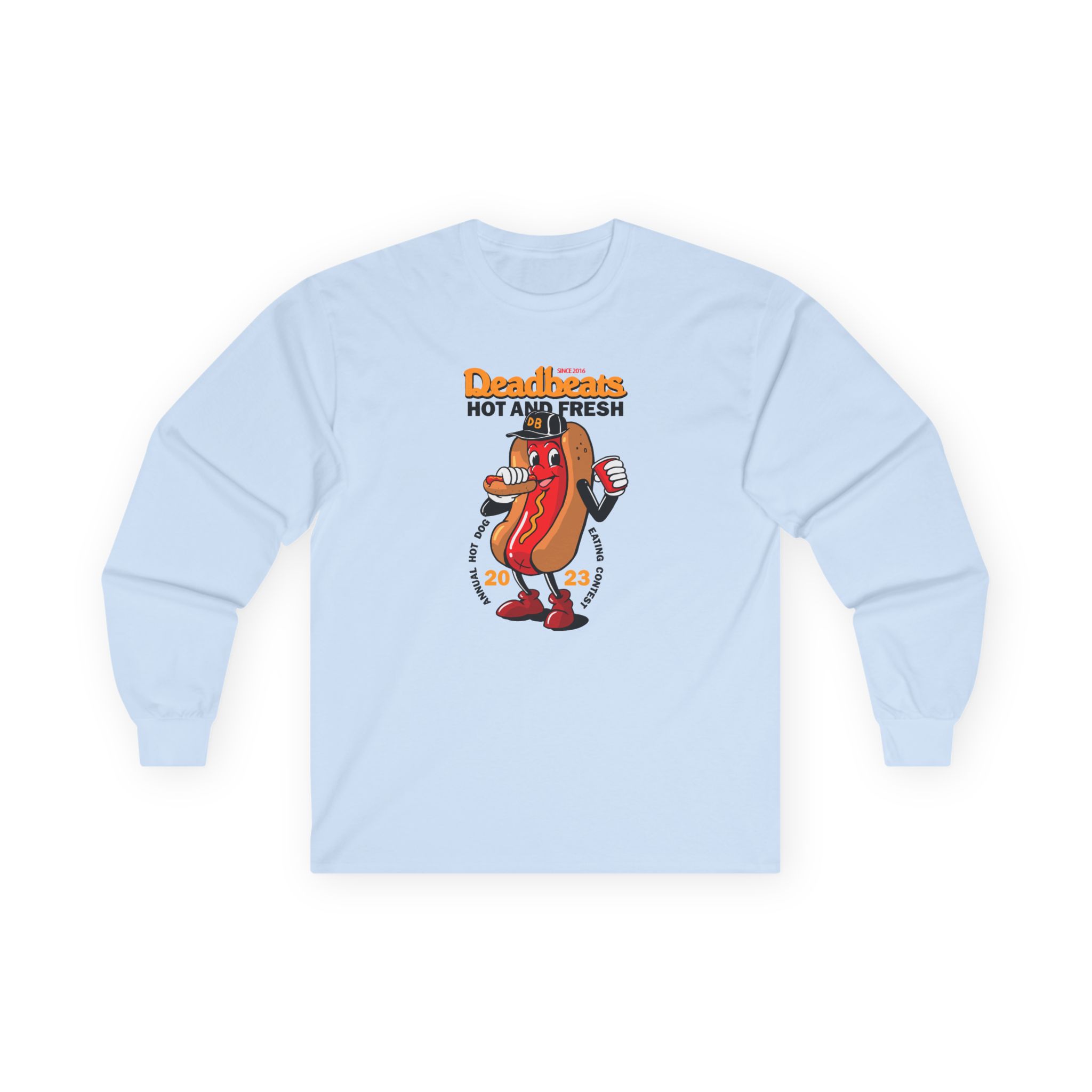 Deadbeats Jamboree Hot Dog Unisex Ultra Cotton Long Sleeve Tee - Image 5