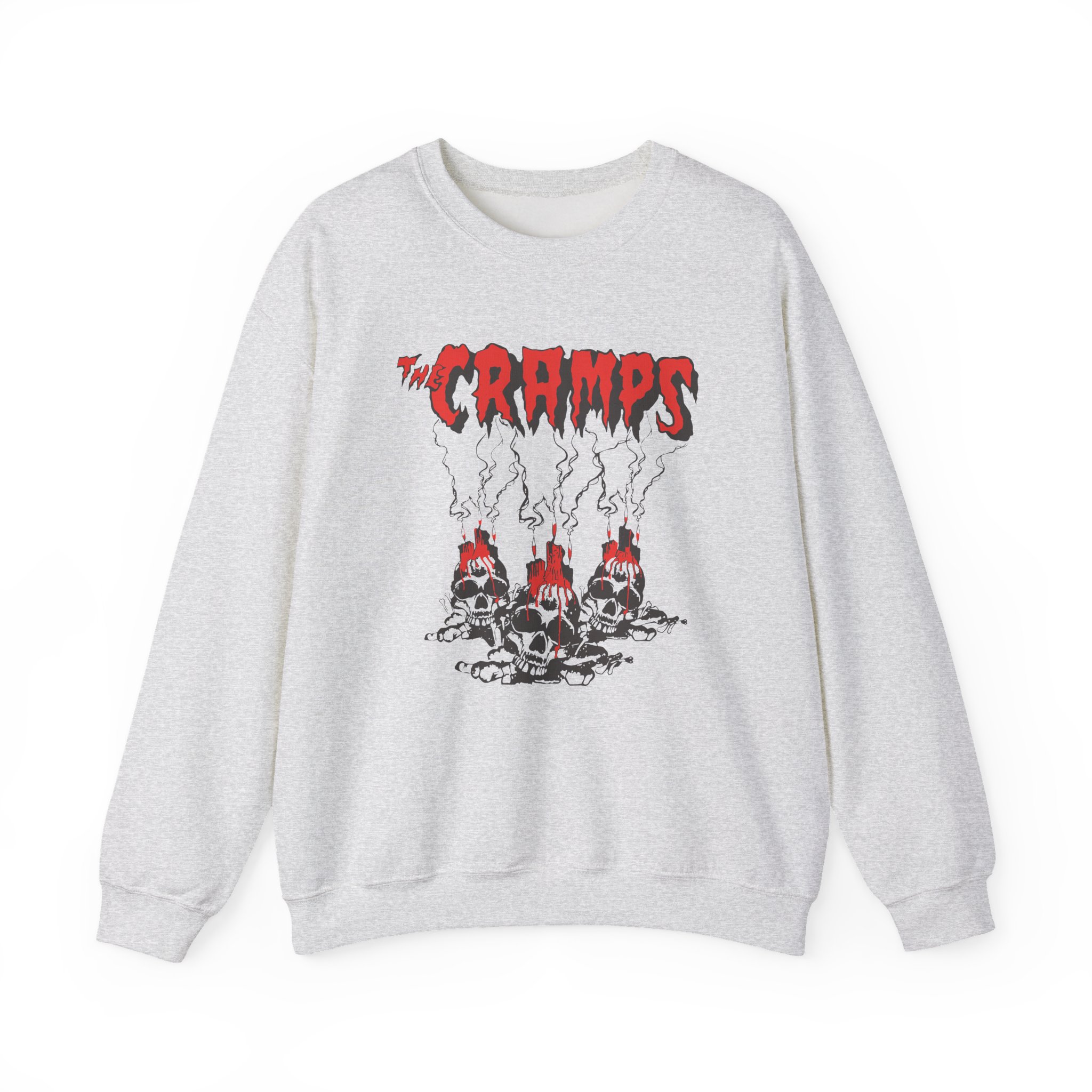 The Cramps Voodoo Skulls Unisex Heavy Blend™ Crewneck Sweatshirt - Image 3