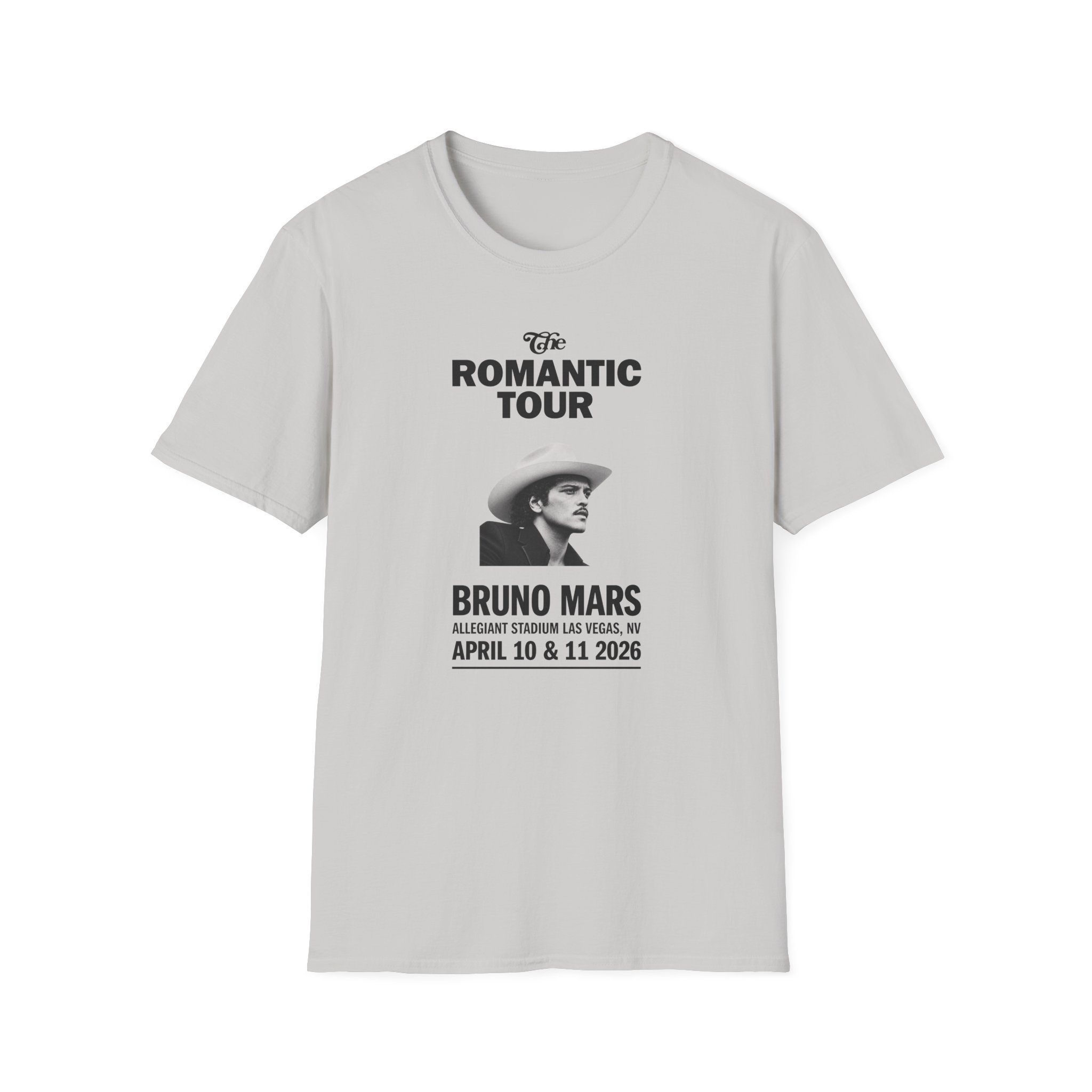 Bruno Mars Las Vegas the Romantic Unisex Softstyle T-Shirt - Image 5