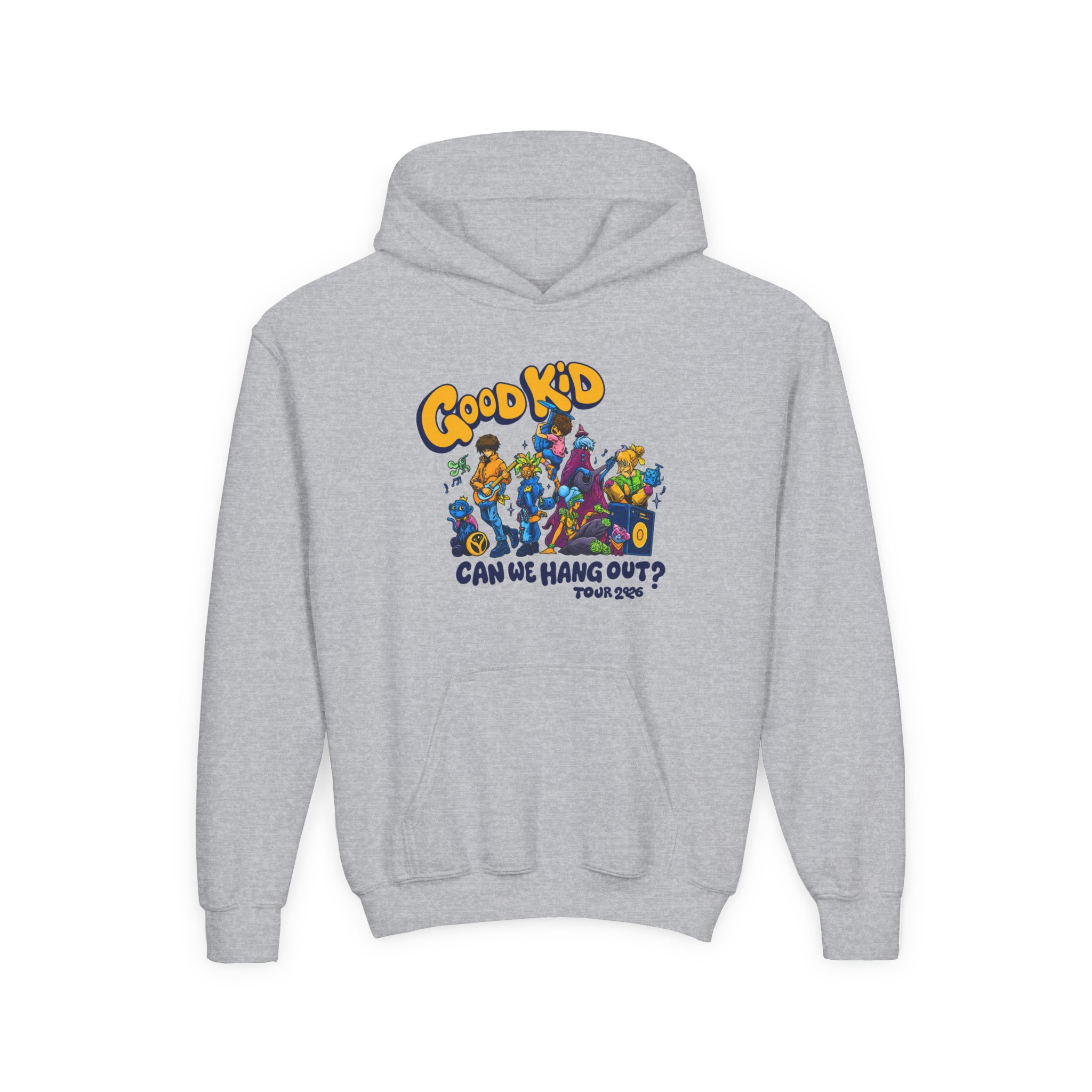 Good Kid Can We Hang Out Youth Heavy Blend Hooded Sweatshirt - Image 3