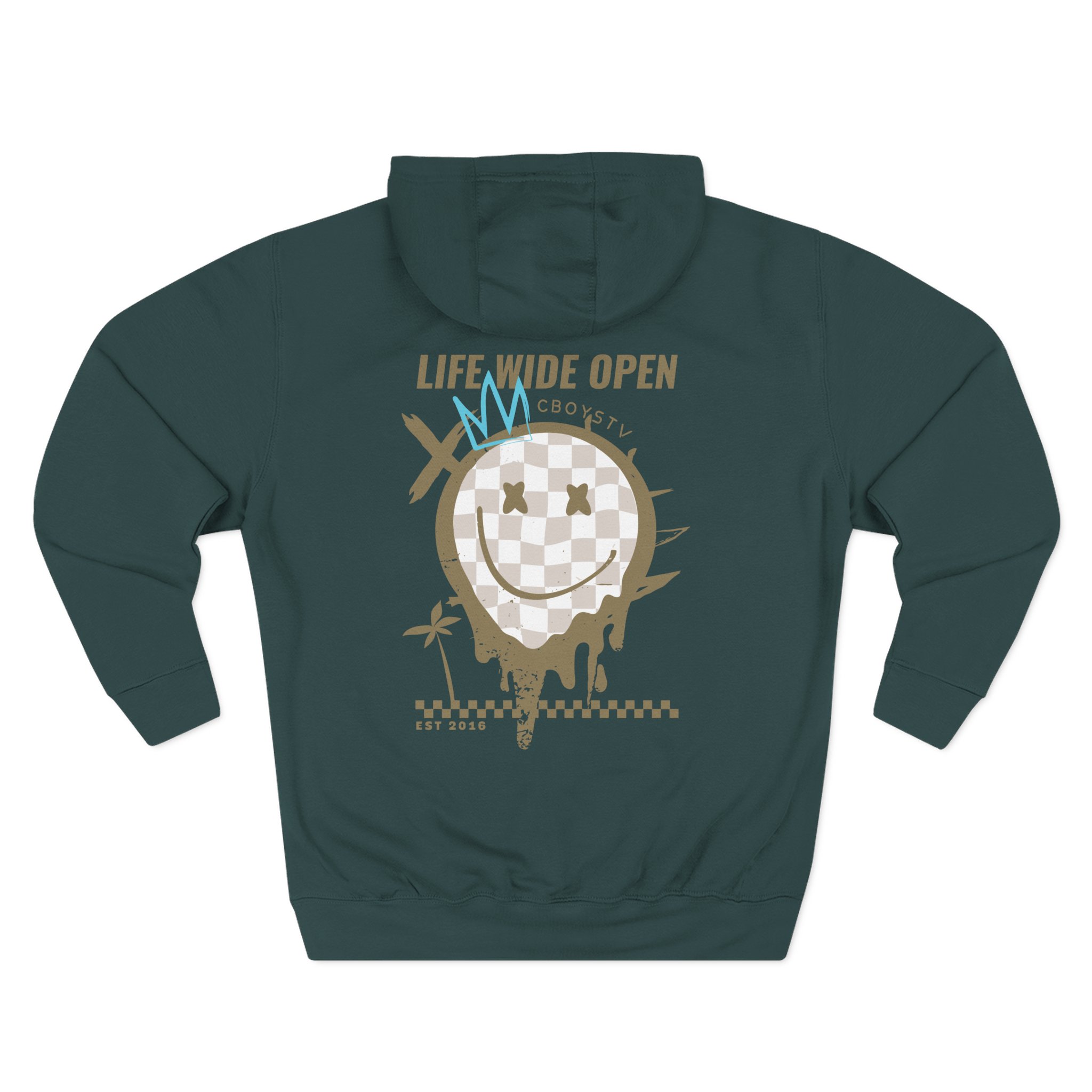 Cboystv Tan Rockstar Three-Panel Fleece Hoodie - Image 6