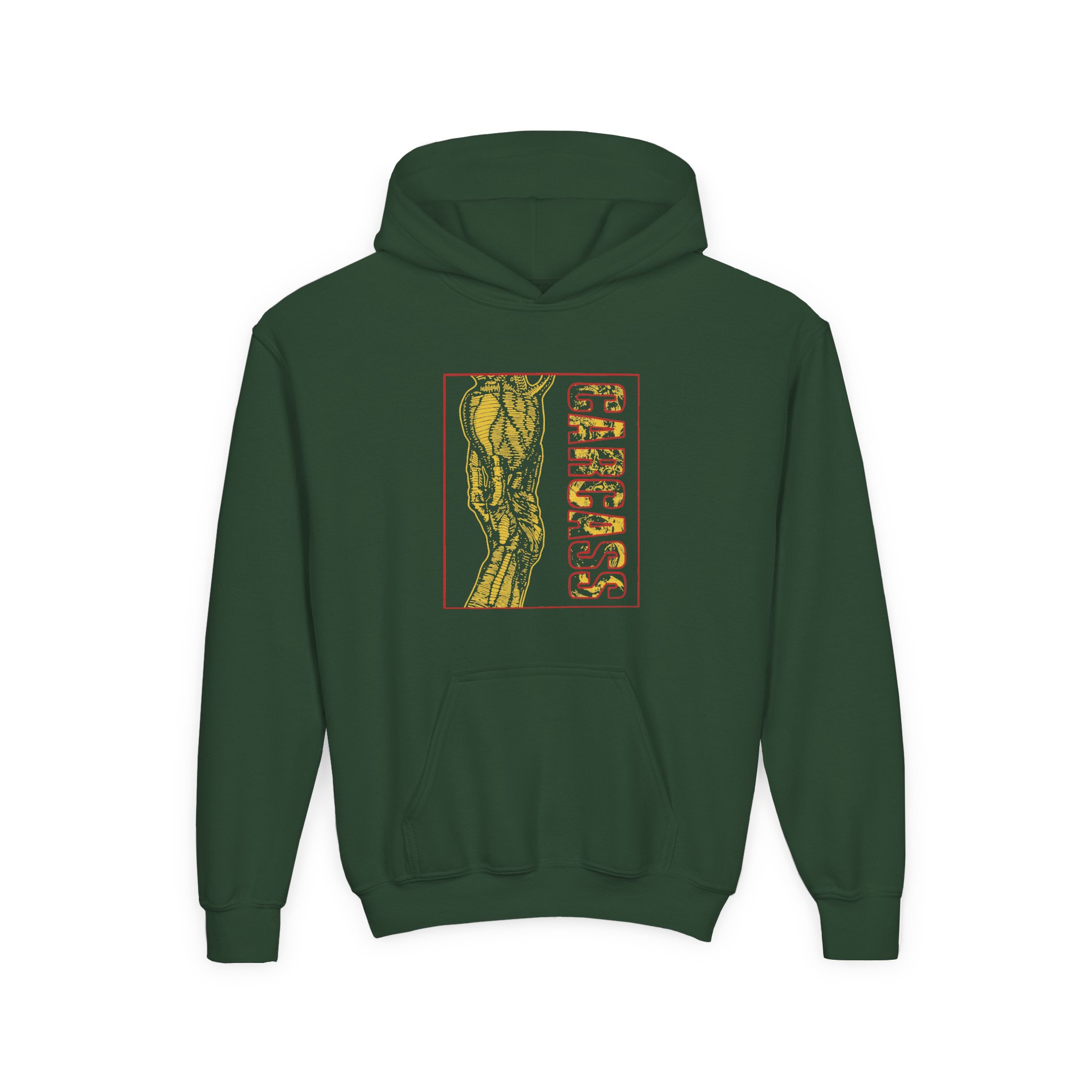 Youth Carcass Heartwork Heavy Blend Hooded Sweatshirt