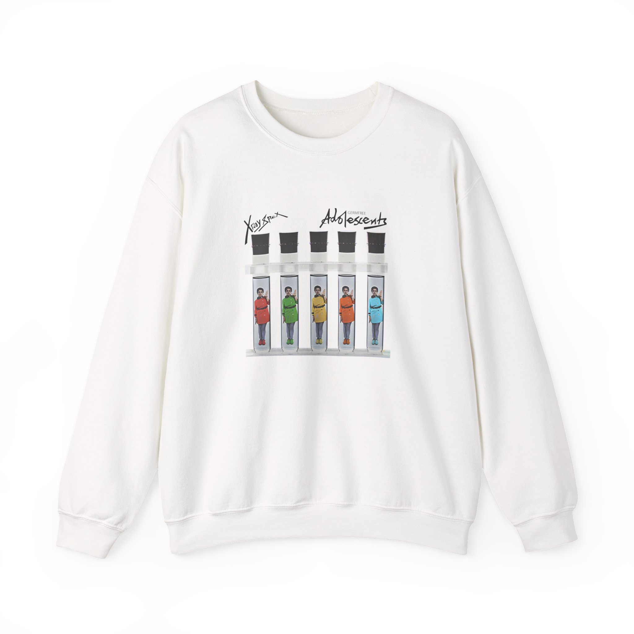 X-ray Spex Germ Free Five Tube Unisex Heavy Blend™ Crewneck Sweatshirt - Image 3
