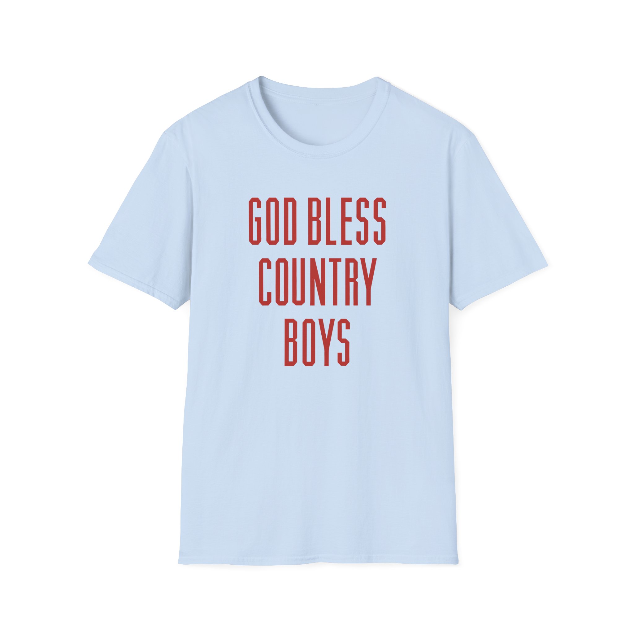 Hd God Bless Country Boys Unisex Softstyle T-Shirt - Image 19