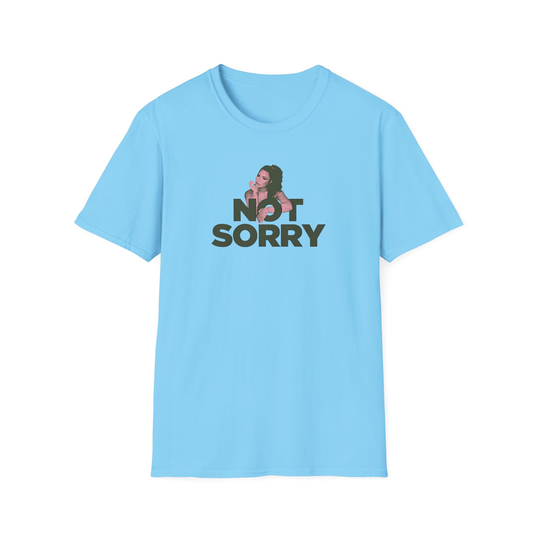 D L Not Sorry Unisex Softstyle T-Shirt - Image 15