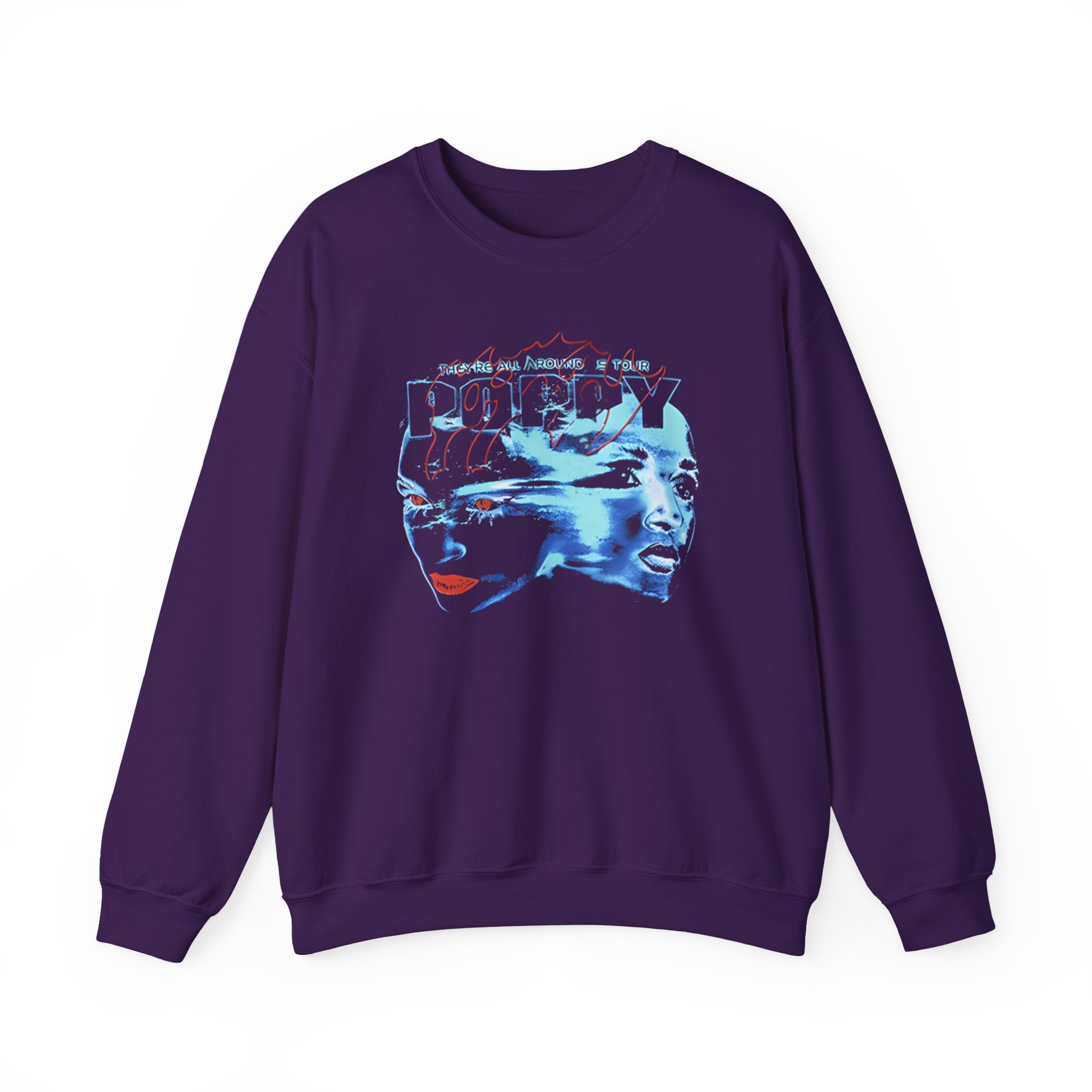 Poppy They Are All Around Us Tour Unisex Heavy Blend™ Crewneck Sweatshirt - Image 9