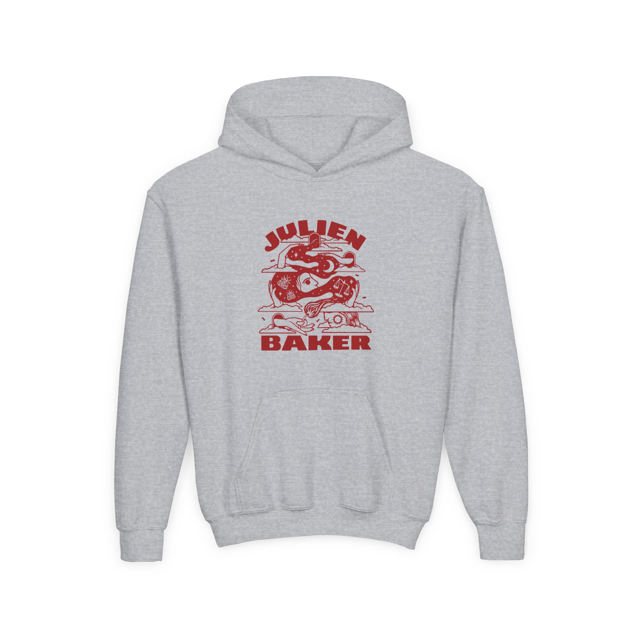 Julien Baker Cloudhead Youth Heavy Blend Hooded Sweatshirt - Image 3
