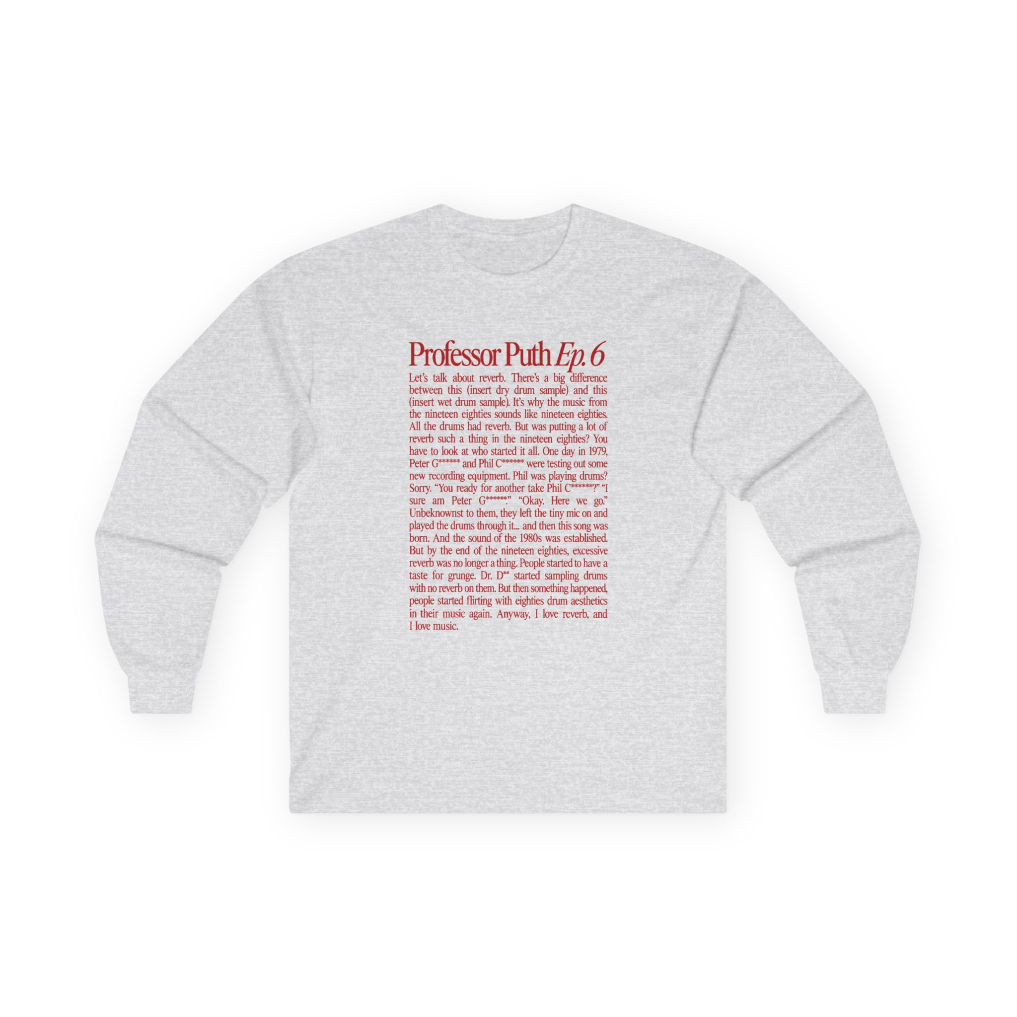 Charlie Puth Professor Puth Unisex Ultra Cotton Long Sleeve Tee - Image 3