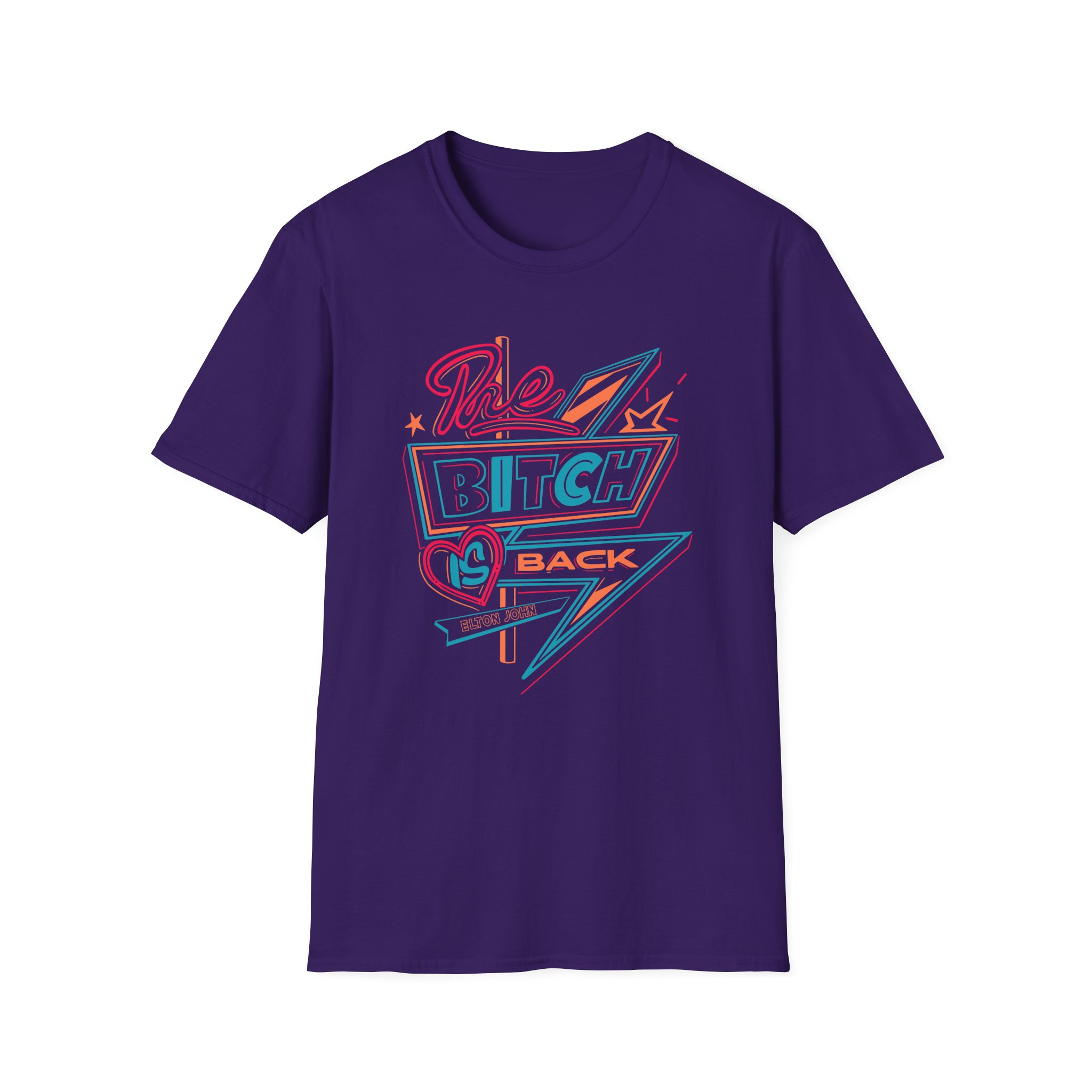 EJ Farewell The Bitch is Back Sign Unisex Softstyle T-Shirt - Image 11