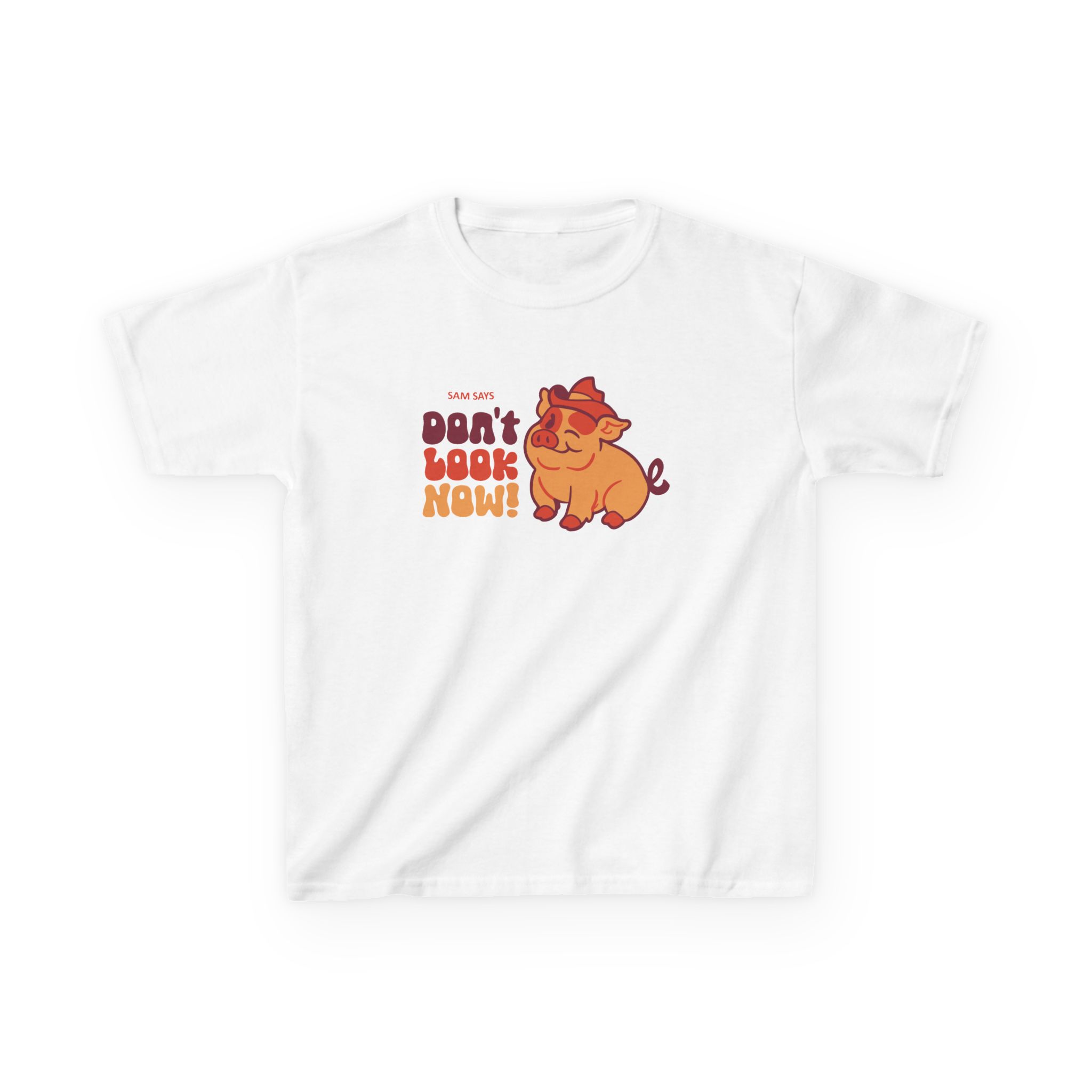 Dropout Sam Says Don't Look Now Kids Heavy Cotton™ Tee