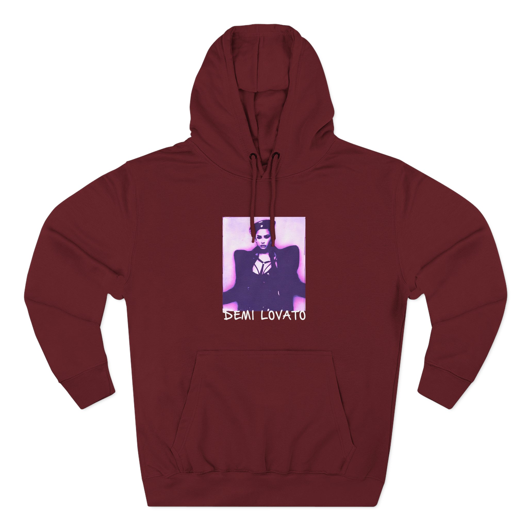 D L Lilac Gradient Photo Three-Panel Fleece Hoodie - Image 9