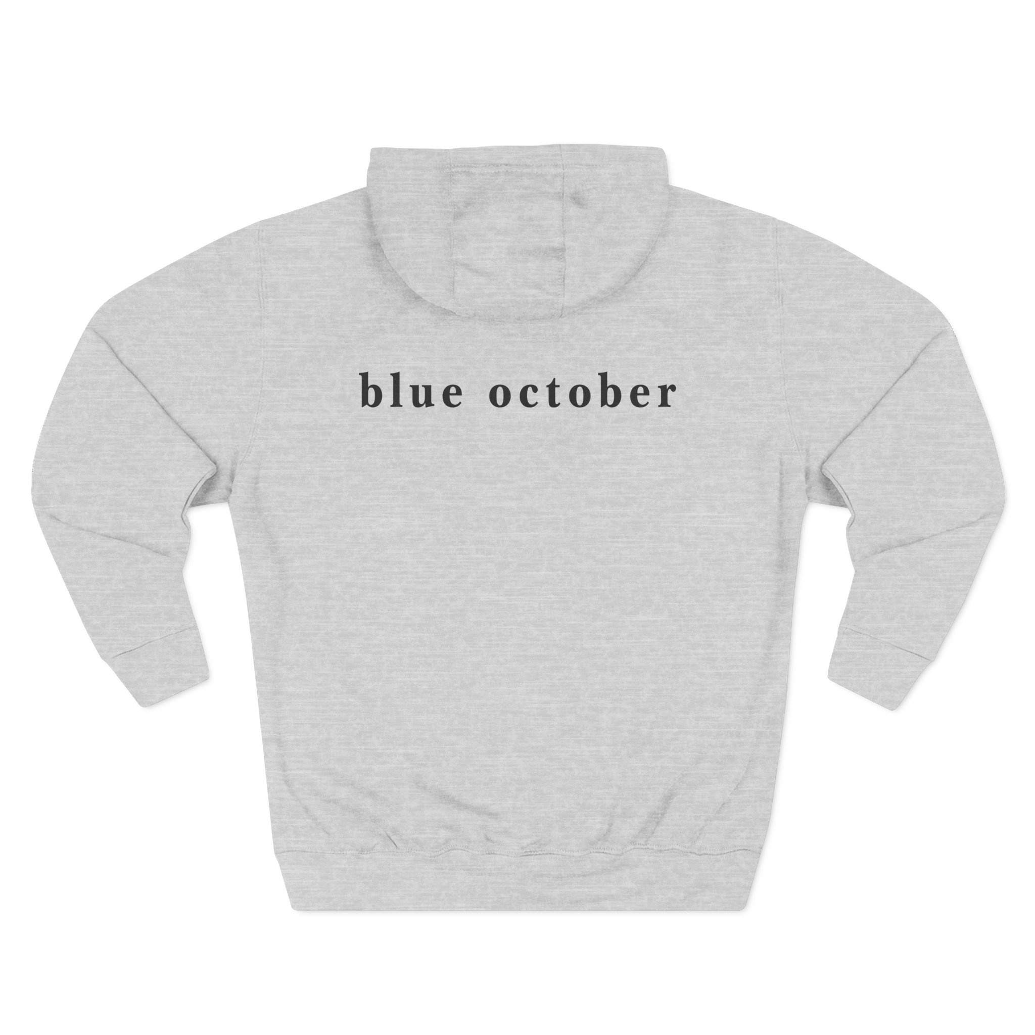 Blue October Big Rose Three-Panel Fleece Hoodie - Image 4
