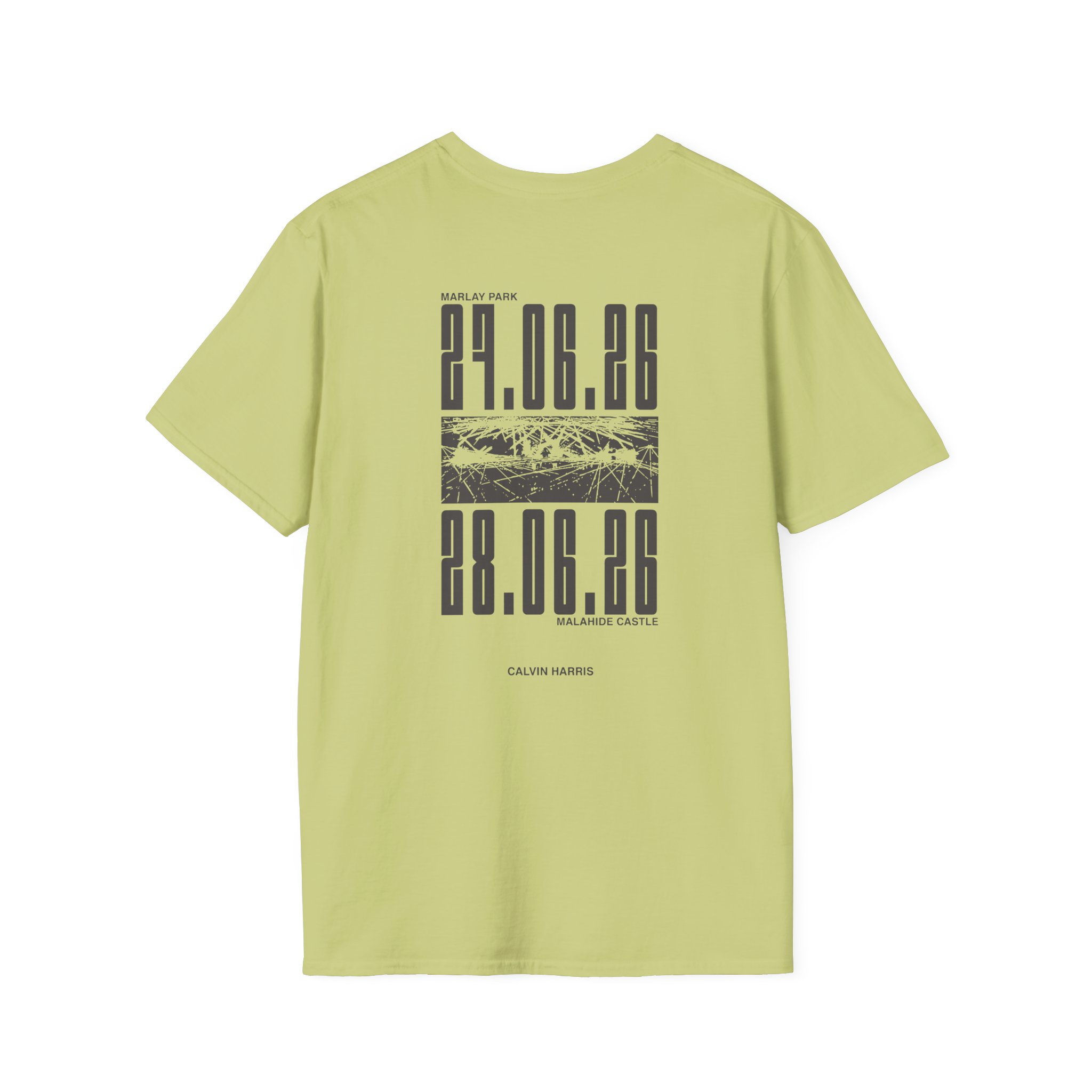 Calvin Harris Malahide Castle Tour Unisex Softstyle T-Shirt - Image 14