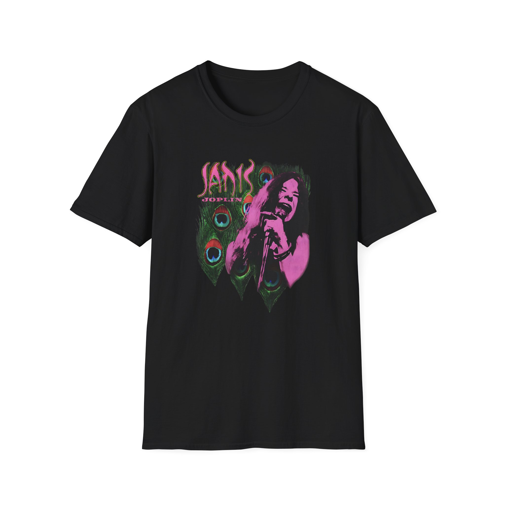 Janis Joplin Sings Vintage Unisex Softstyle T-shirt