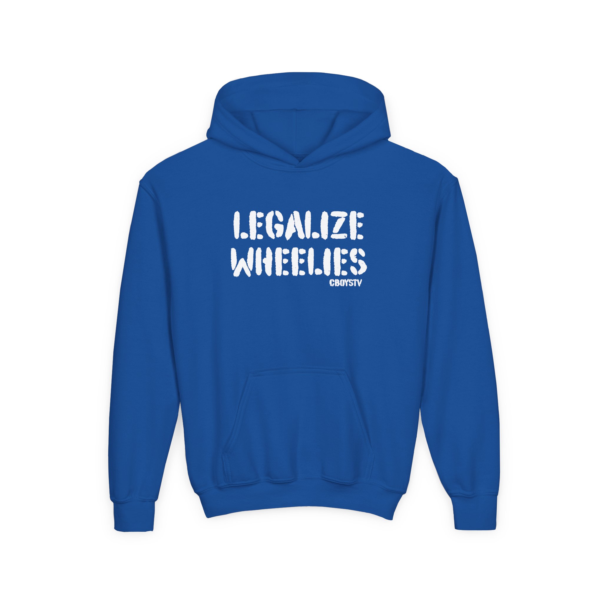 Cboystv Legalize Wheelies Youth Heavy Blend Hooded Sweatshirt - Image 11