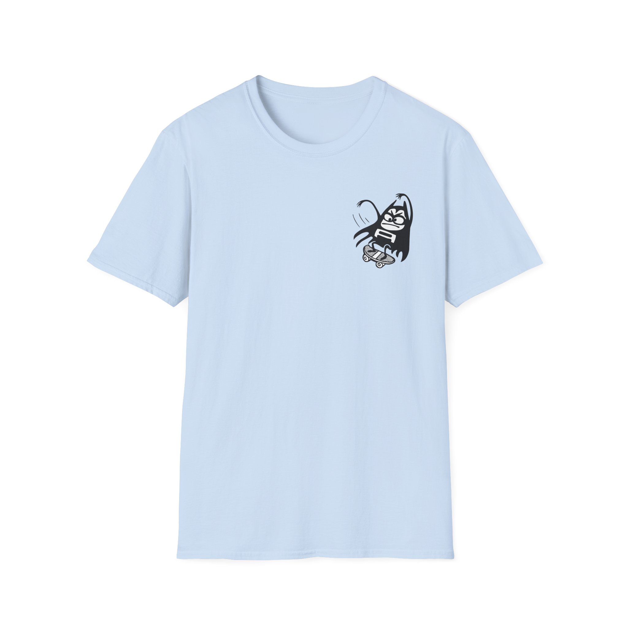 The Aquabats Lil Bat Skateboard Unisex Softstyle T-Shirt - Image 13