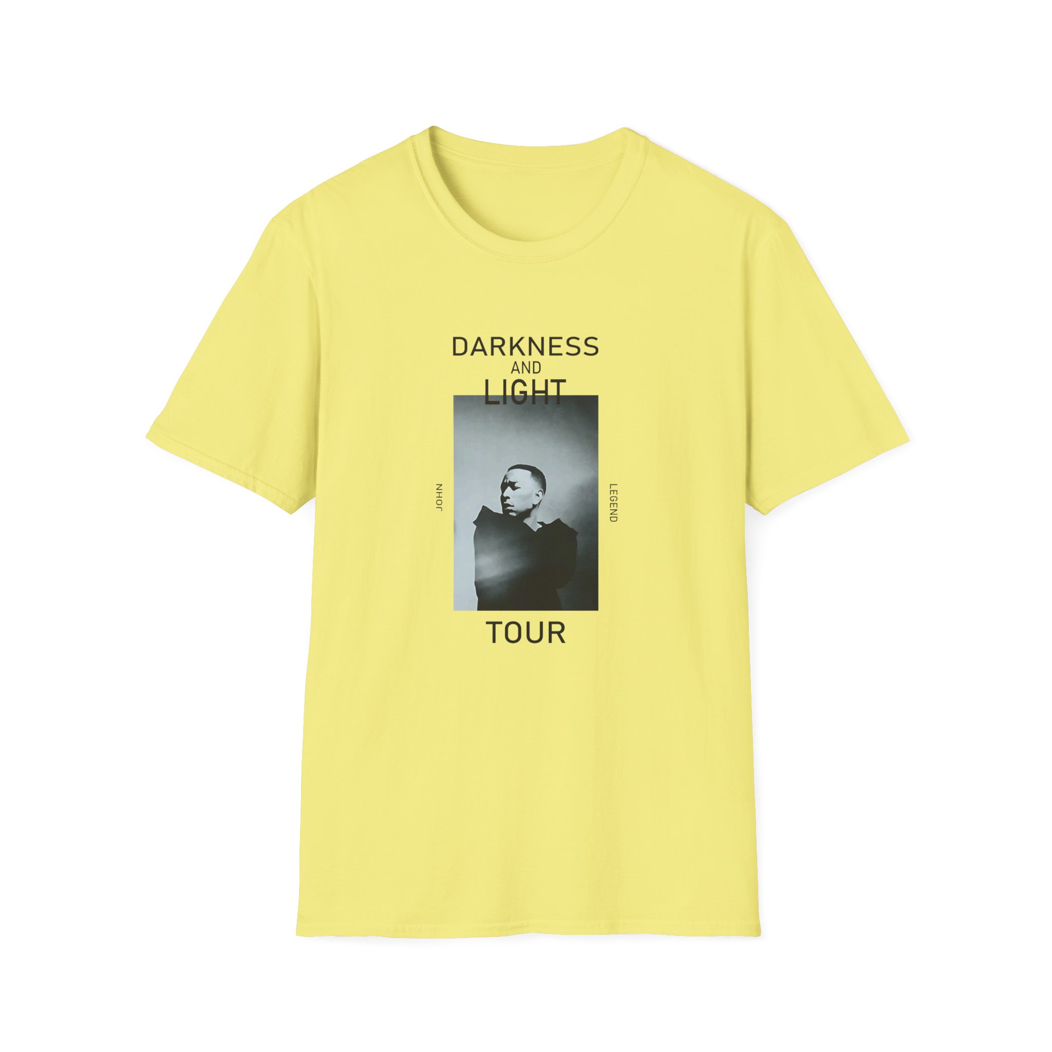 John Legend Darkness Portrait Unisex Softstyle T-Shirt - Image 11